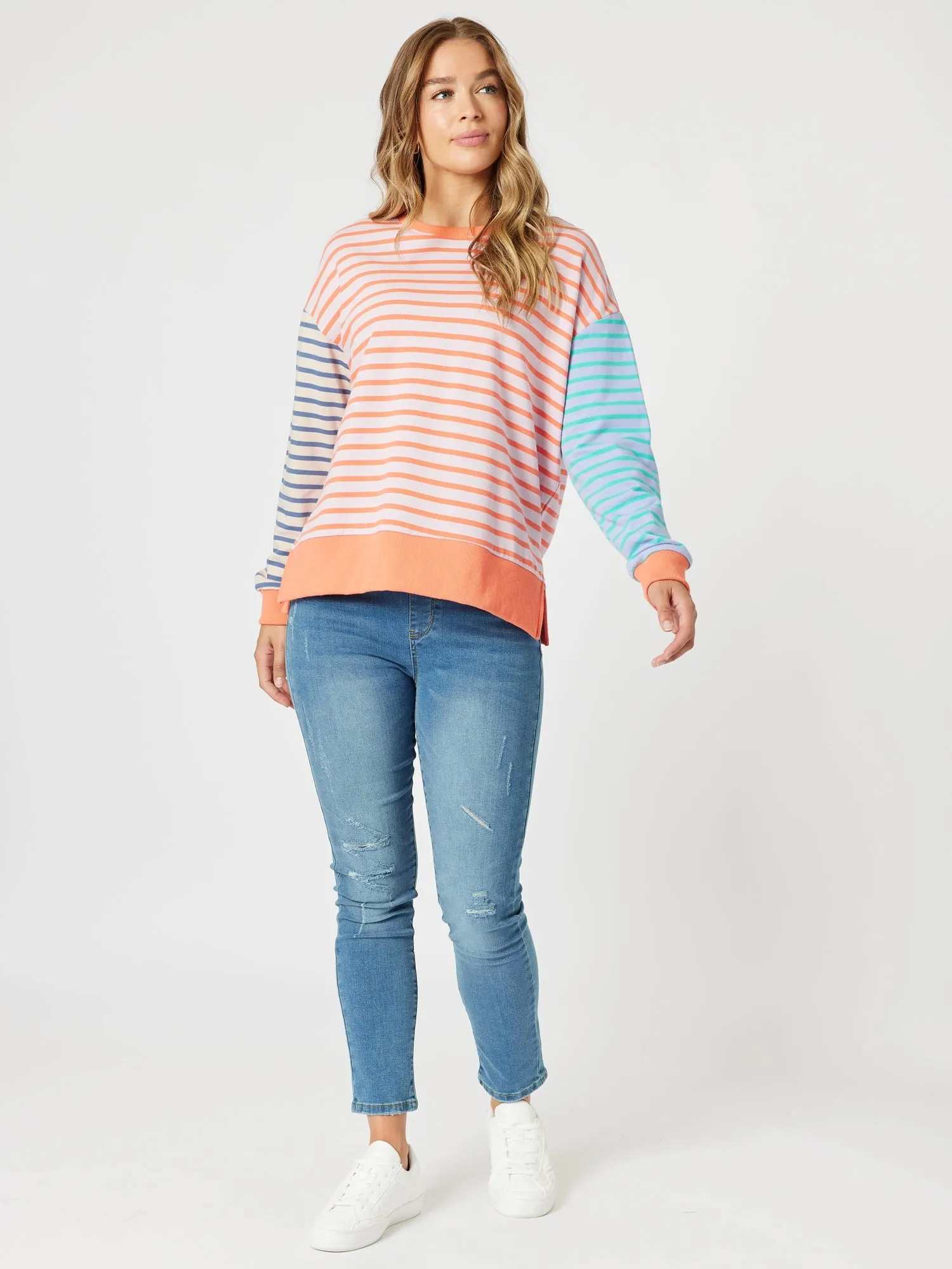 Maxwell Summer Stripe Print Sweat - Multi sold by RC & Co product image thumbnail 5