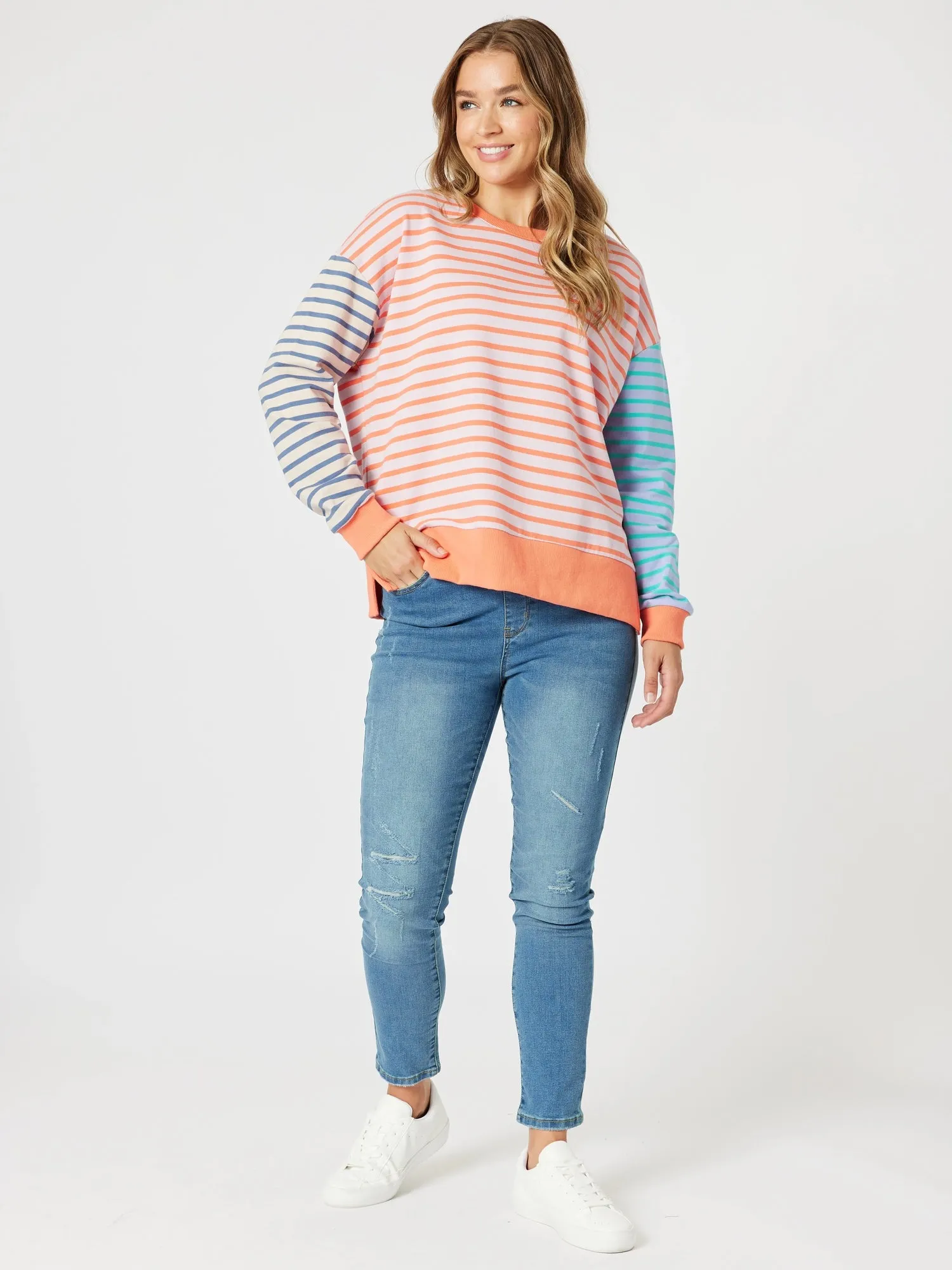 Maxwell Summer Stripe Print Sweat - Multi sold by RC & Co product image thumbnail 2
