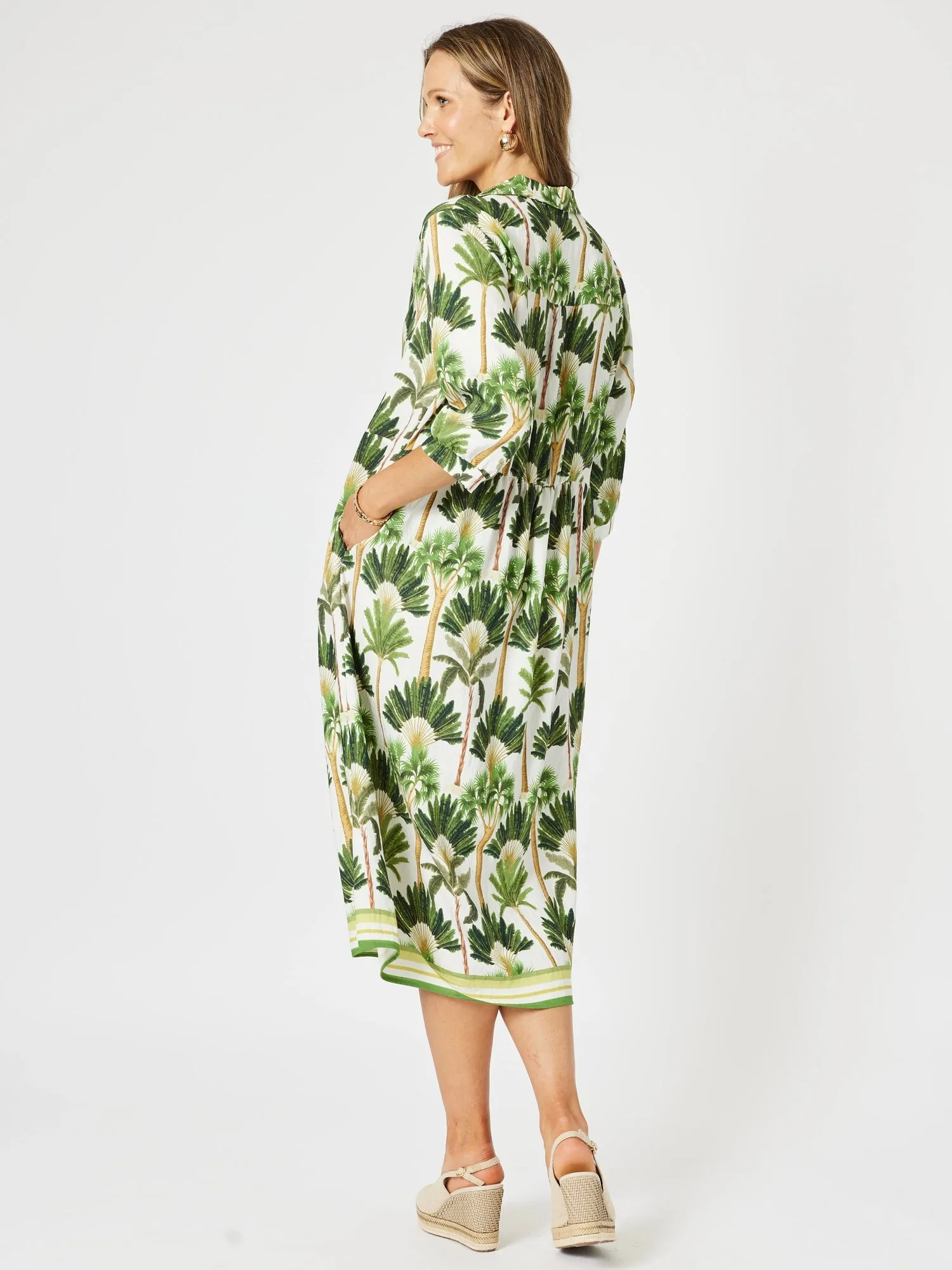 Amazon Print Dress - Green sold by RC & Co product image thumbnail 3
