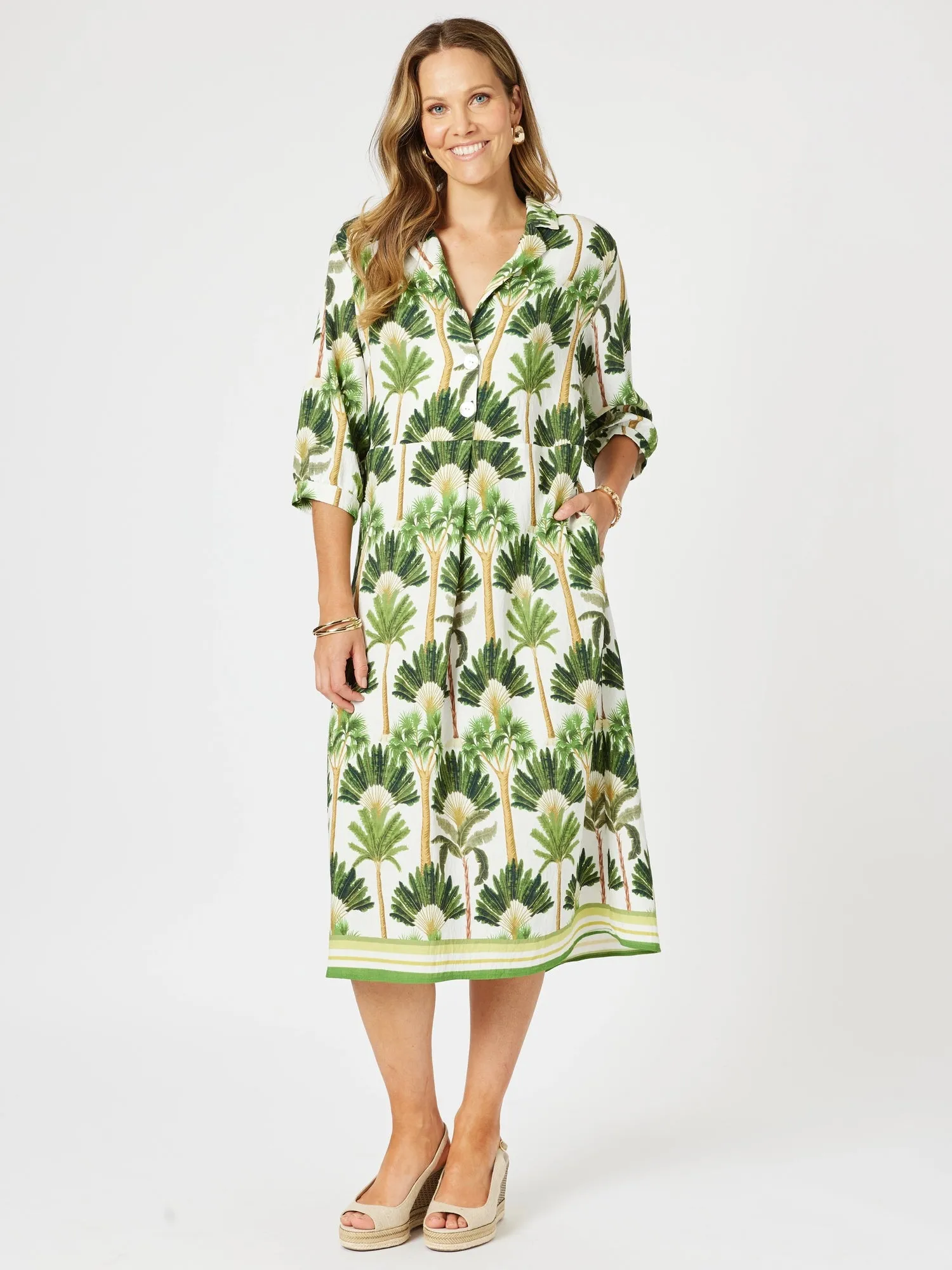 Amazon Print Dress - Green sold by RC & Co product image thumbnail 5
