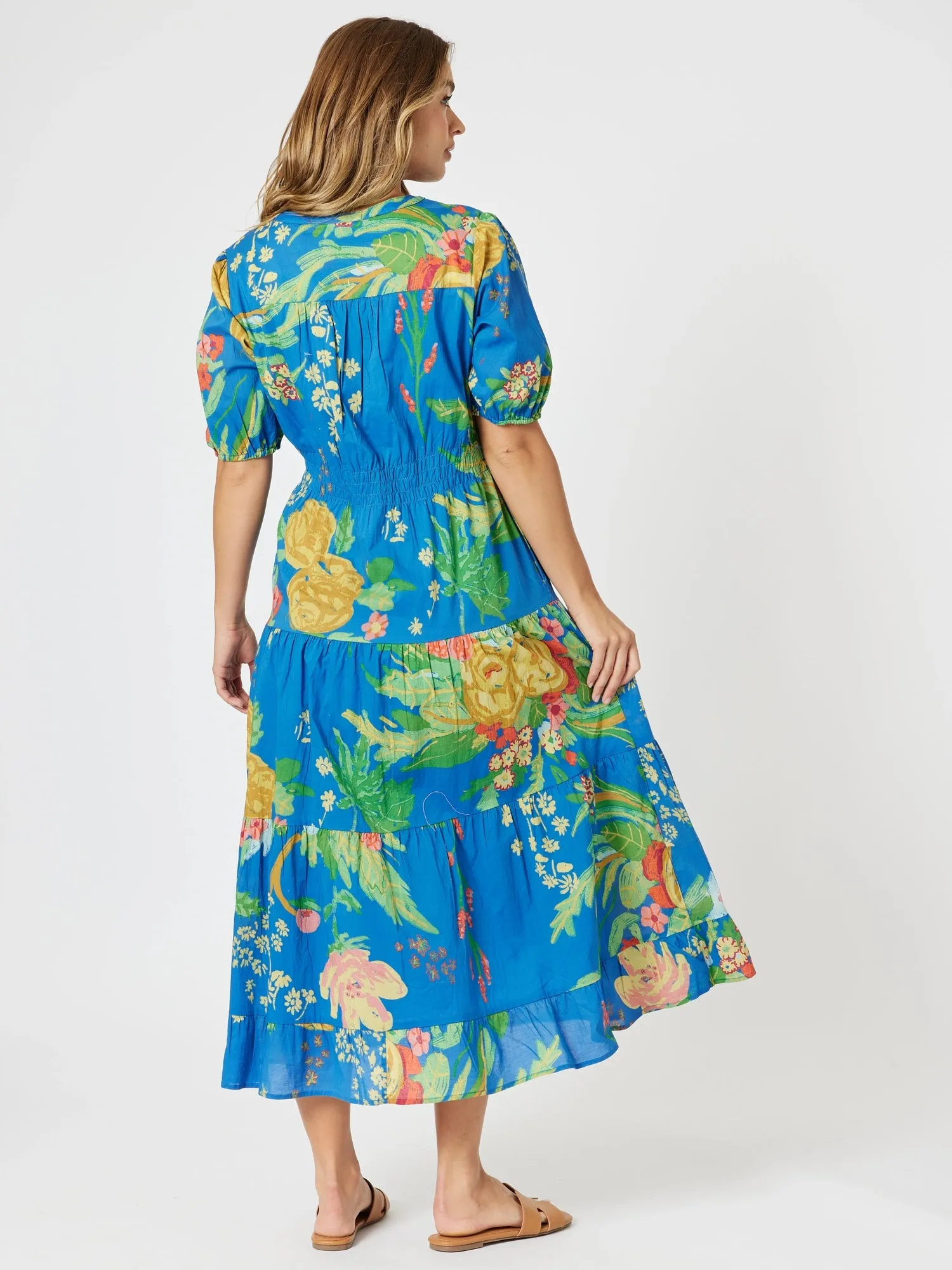 Tropics Floral Print Dress - Blue/Multi sold by RC & Co product image thumbnail 5