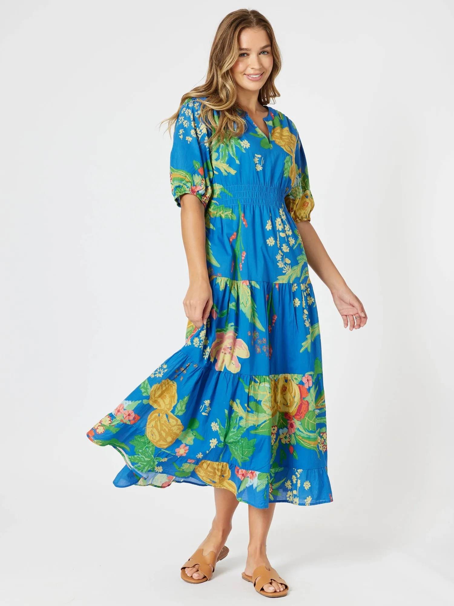 Tropics Floral Print Dress - Blue/Multi sold by RC & Co product image thumbnail 2