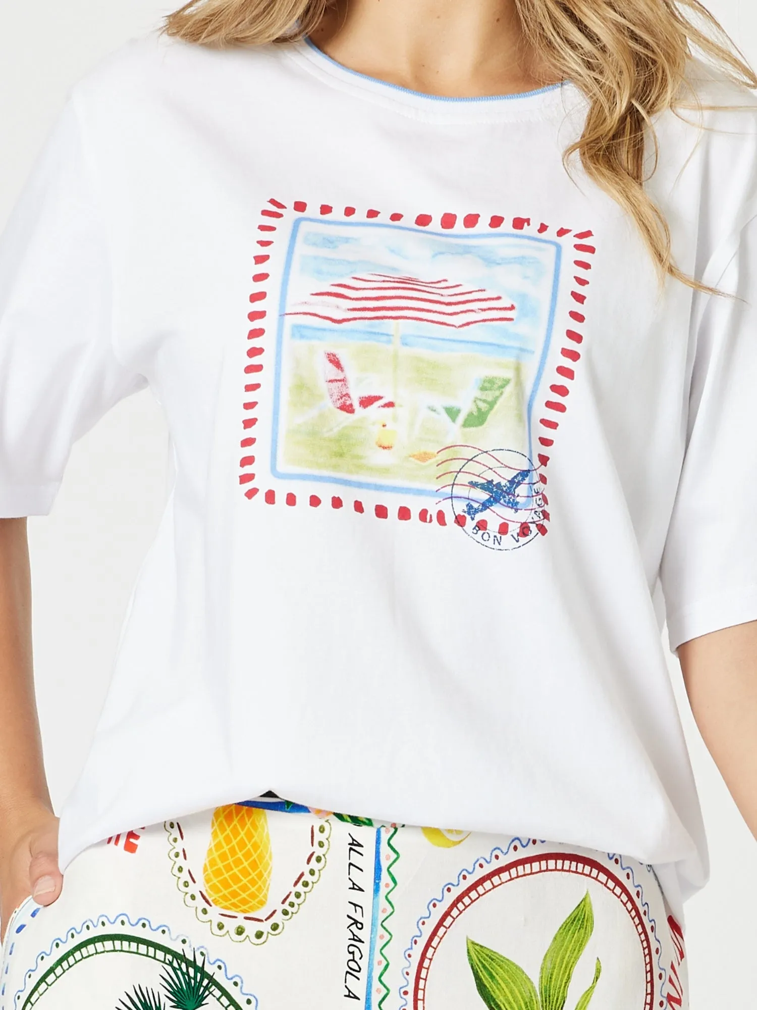 Amalfi Print Tee - White sold by RC & Co product image thumbnail 3