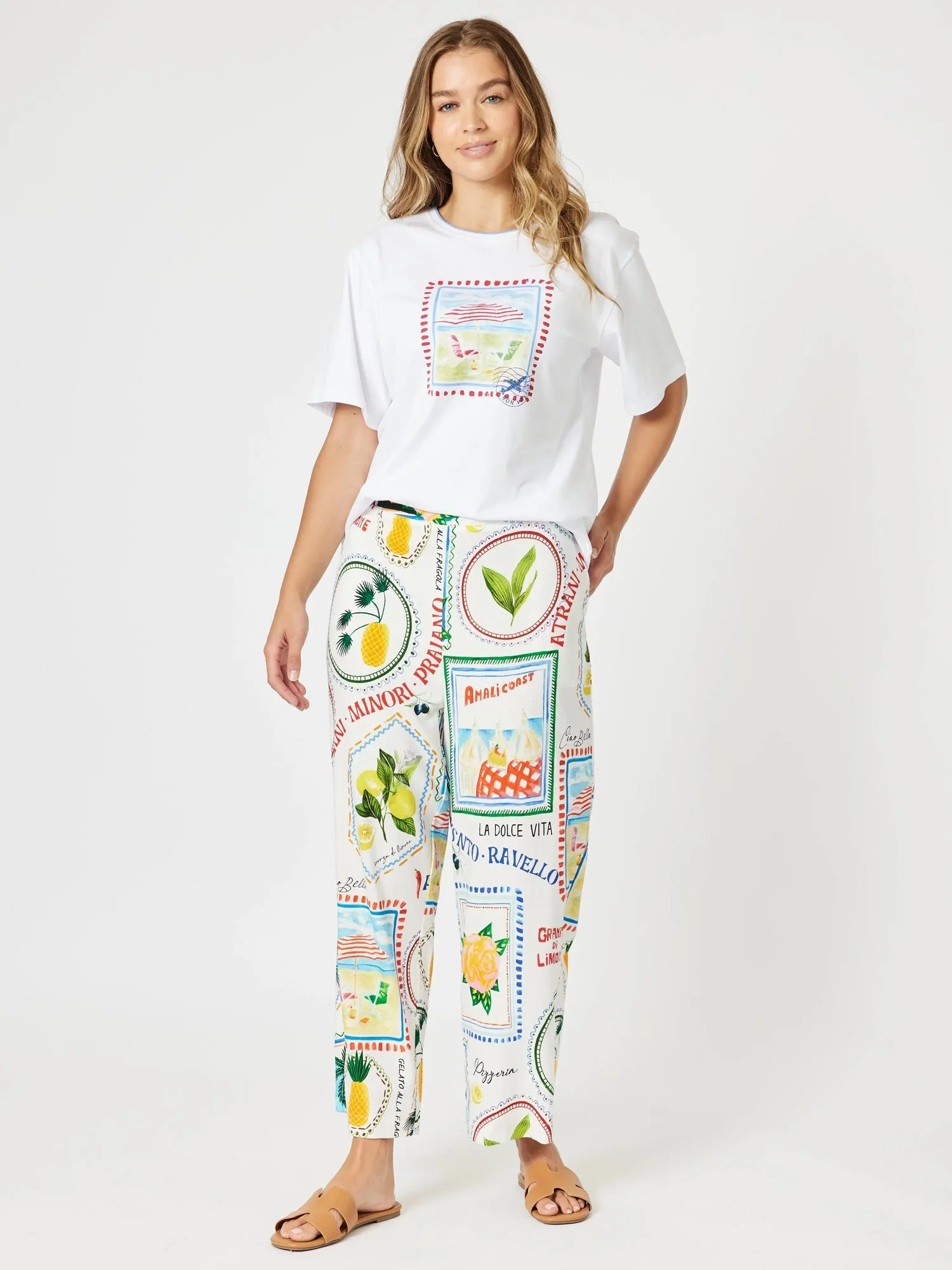 Amalfi Print Tee - White sold by RC & Co product image thumbnail 5