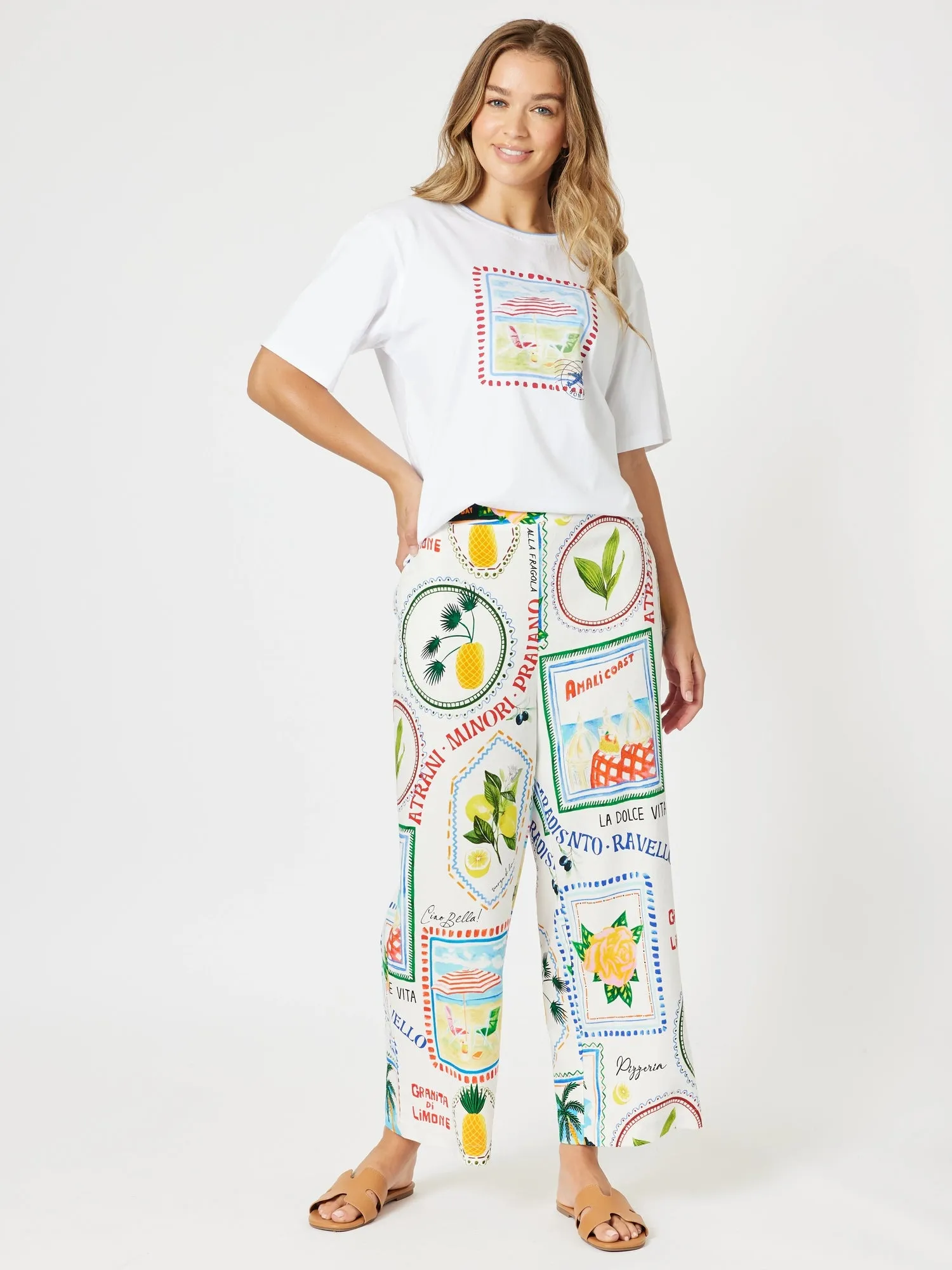 Amalfi Print Tee - White sold by RC & Co product image thumbnail 4