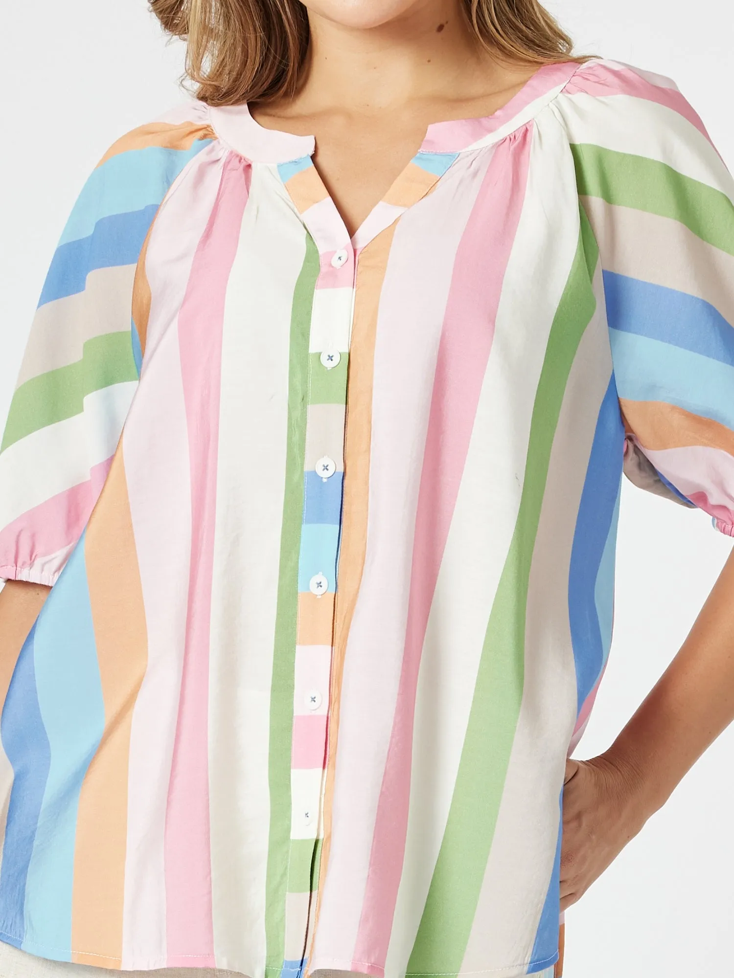 Lucy Stripe Print Top - Stripe sold by RC & Co product image thumbnail 3