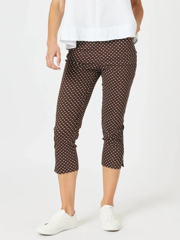 Small Bow Print Pant - Koko White sold by RC & Co
