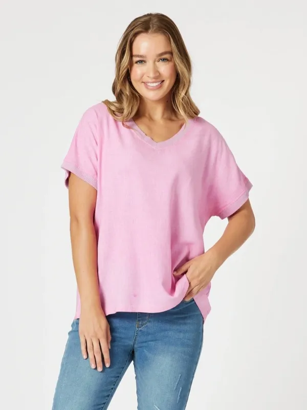Sienna Top - Washed Pink sold by RC & Co