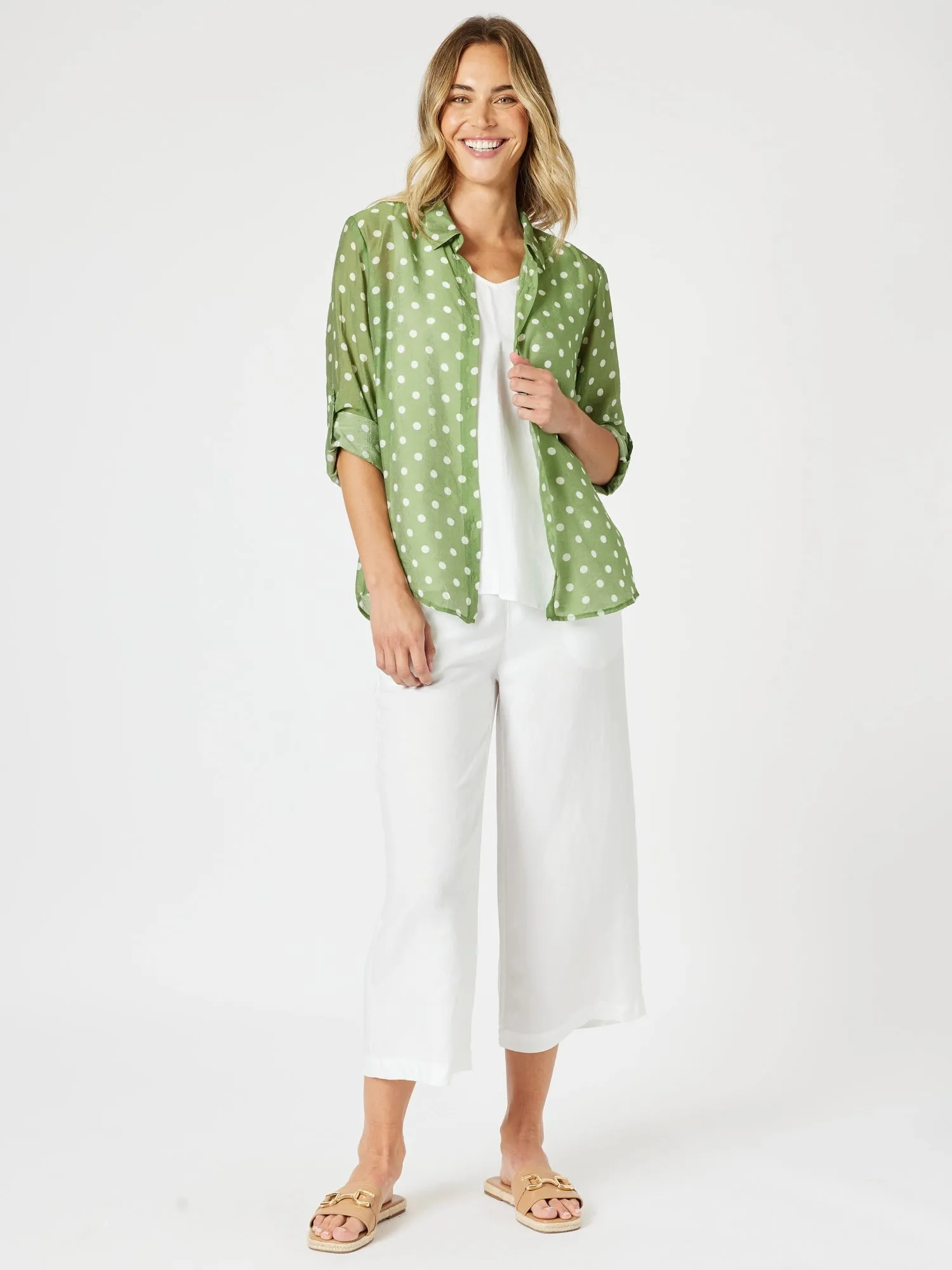 Lino Wide Leg Pant - White sold by RC & Co product image thumbnail 5