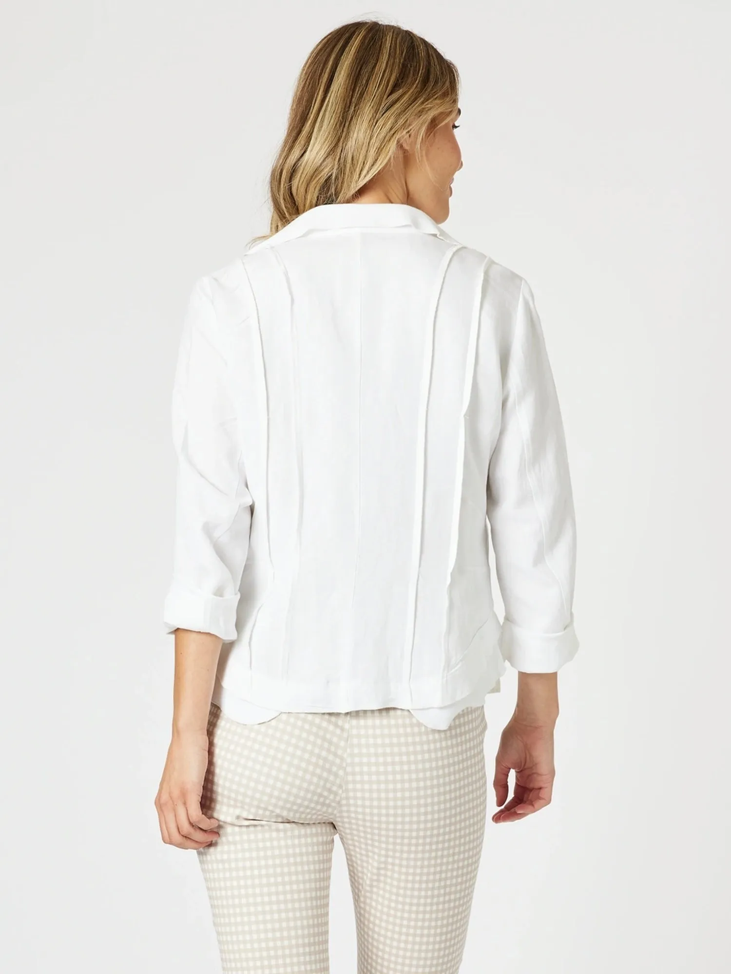 Lino Le Marais Jacket - White sold by RC & Co product image thumbnail 4