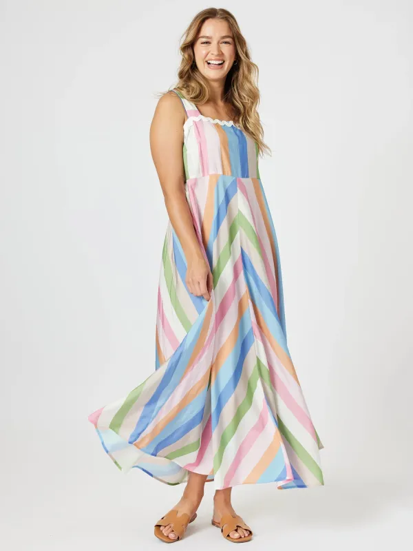 Lucy Stripe Print Sundress - Stripe sold by RC & Co