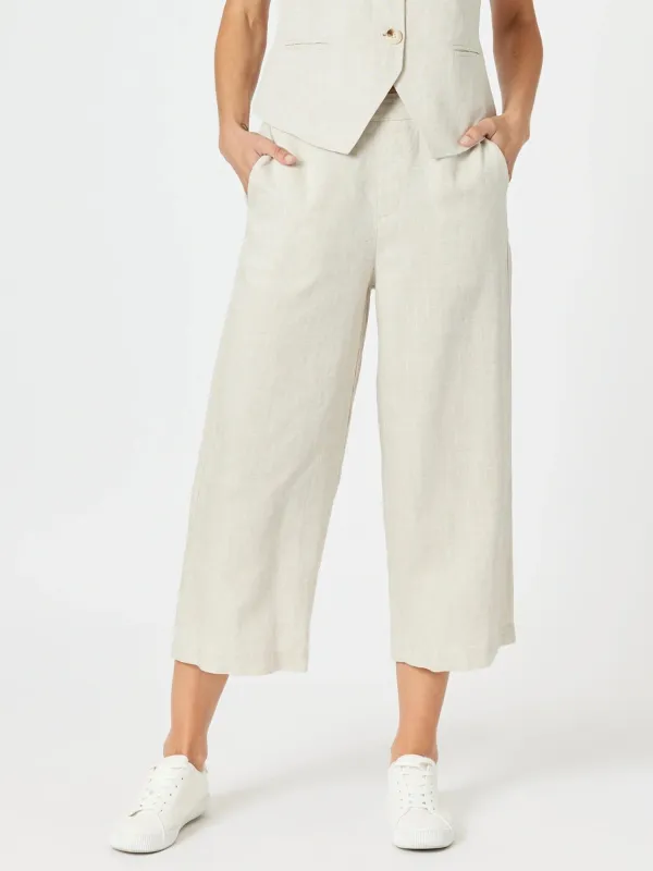 Lino Wide Leg Pant - Natural sold by RC & Co