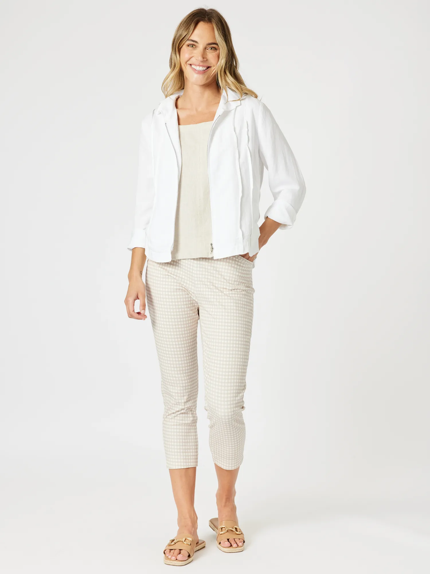 Miley Lino Cami - Natural sold by RC & Co product image thumbnail 5