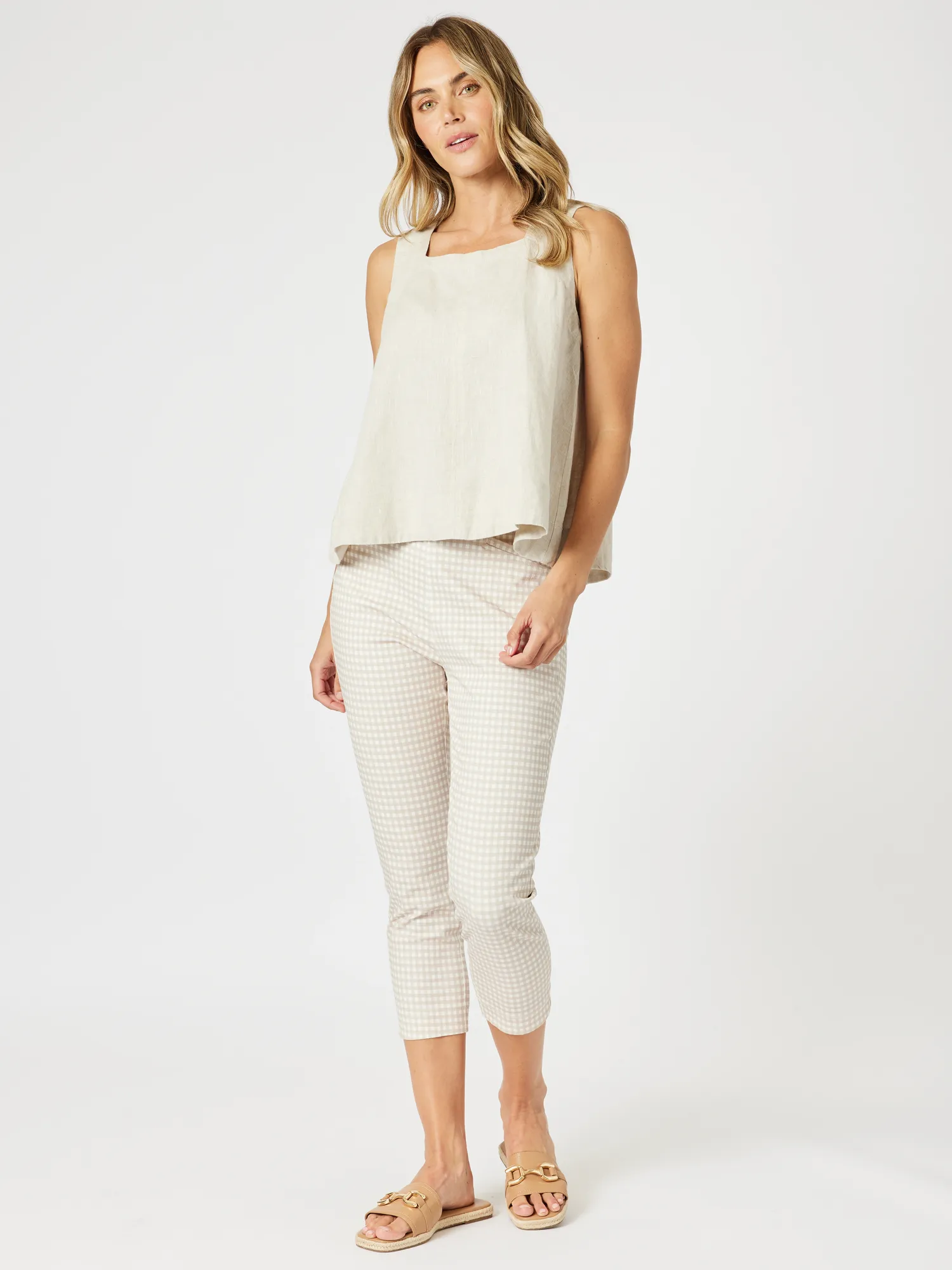 Miley Lino Cami - Natural sold by RC & Co product image thumbnail 4