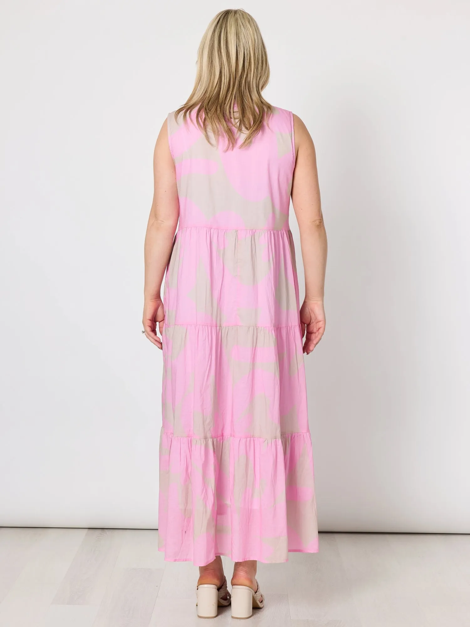 Sienna Print Dress - Pink Stone sold by RC & Co product image thumbnail 5