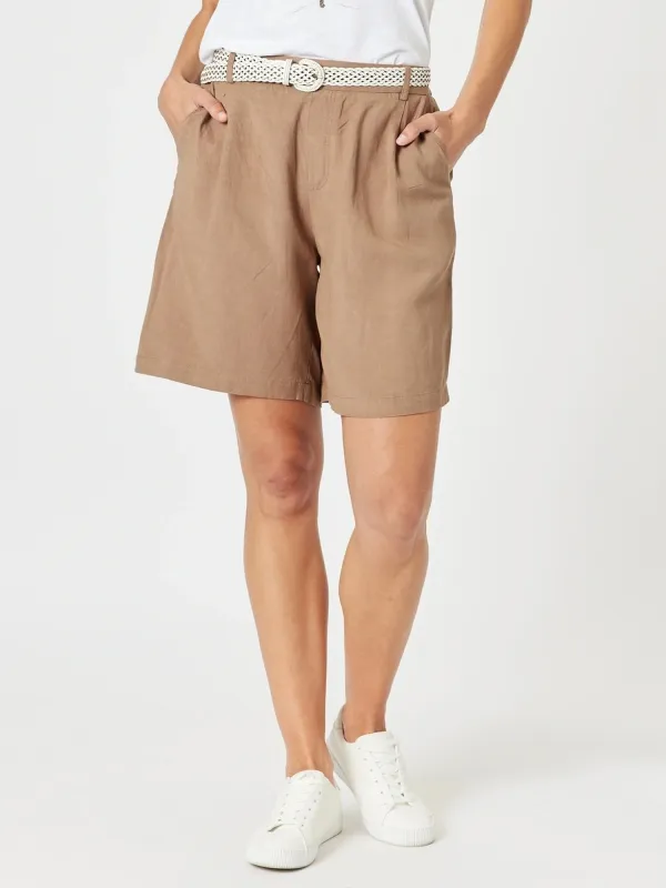 The Lino Short - Nutmeg sold by RC & Co