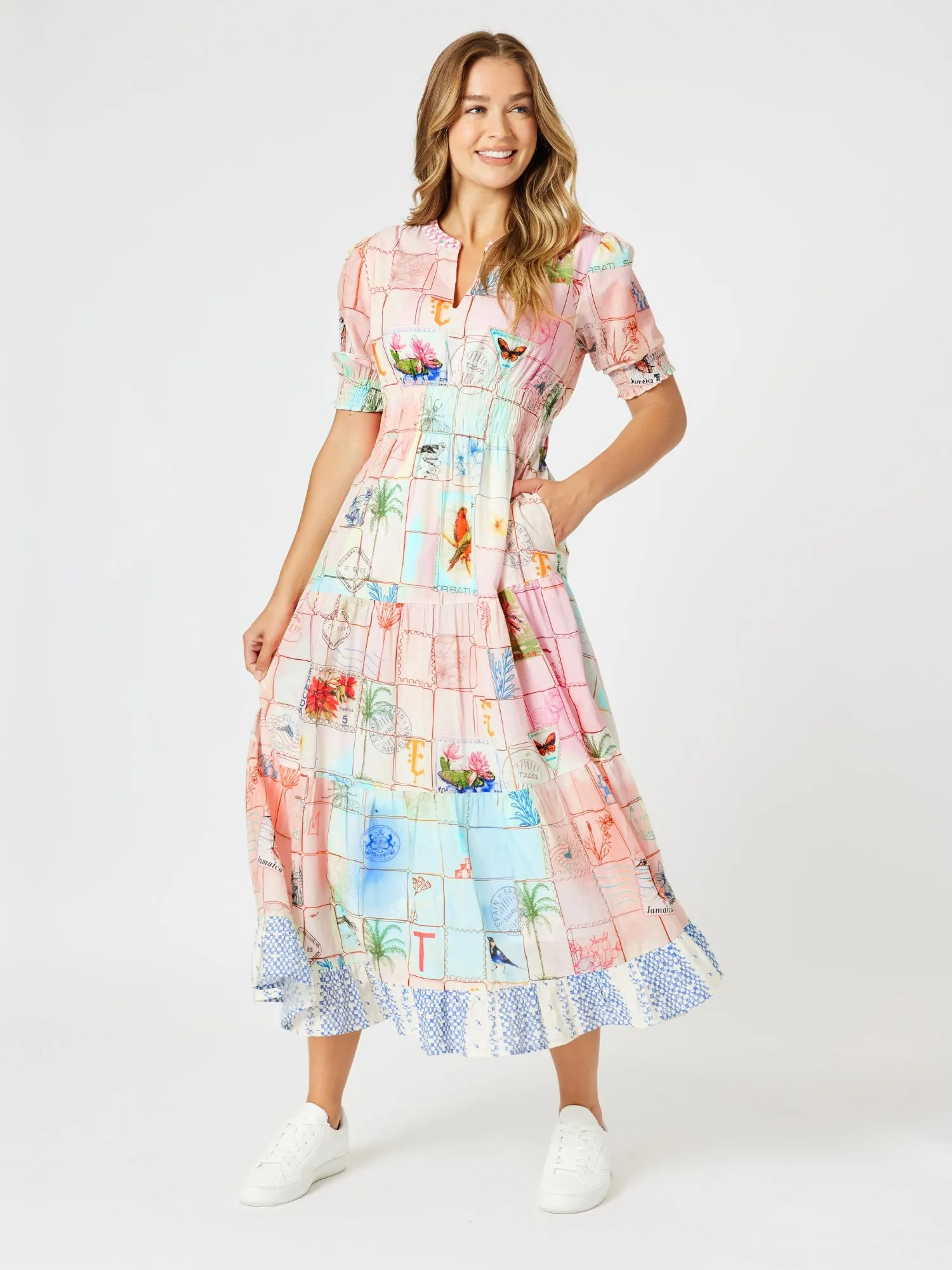Capri Print Maxi Dress - Pastel Multi sold by RC & Co
