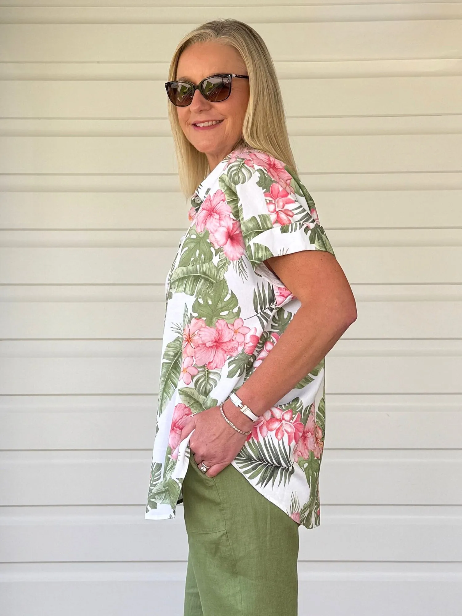 Caledonia Floral Print Shirt - Multi sold by RC & Co product image thumbnail 5