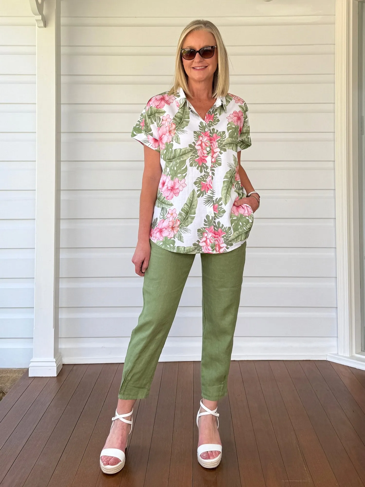 Caledonia Floral Print Shirt - Multi sold by RC & Co product image thumbnail 4