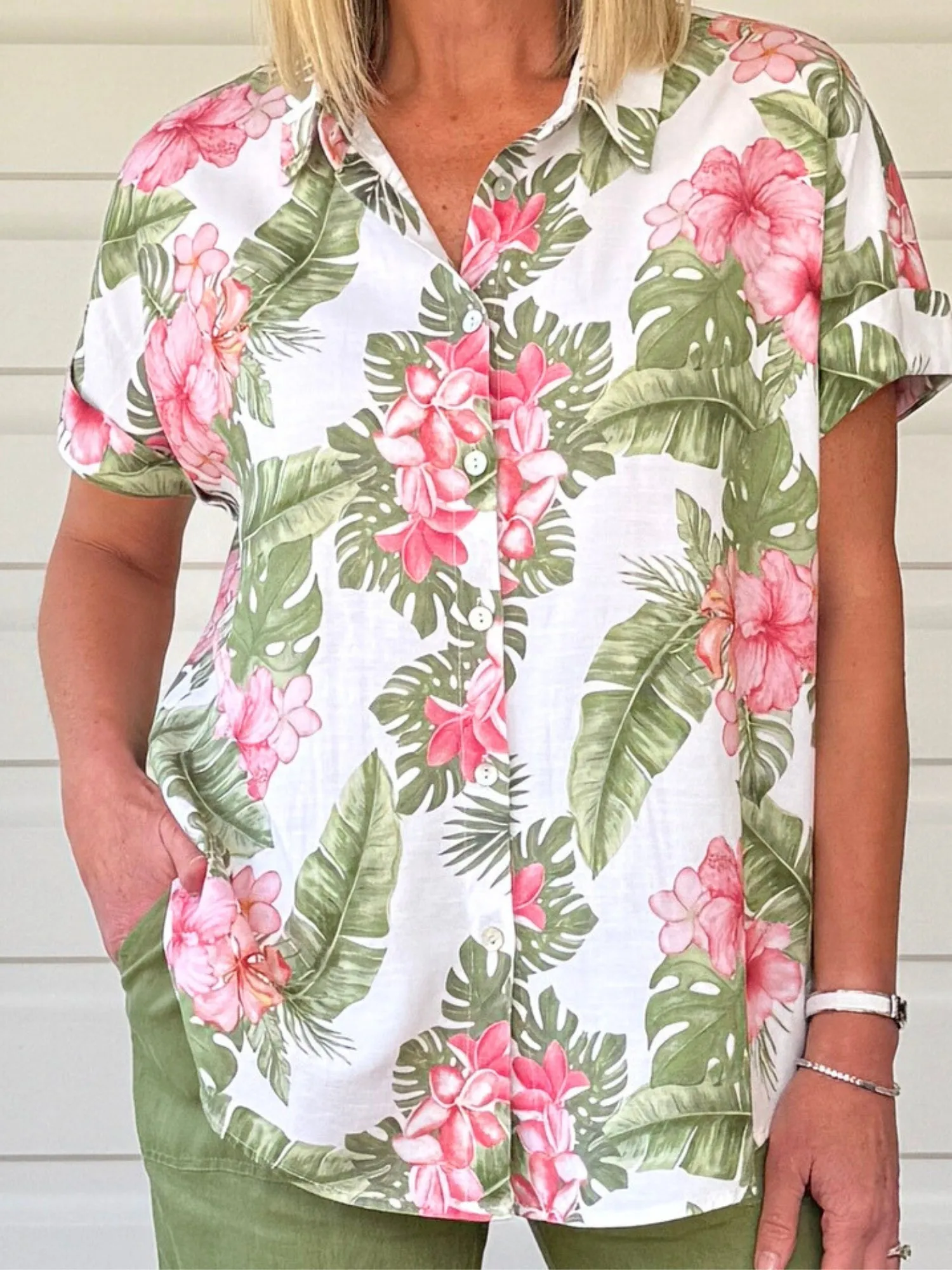 Caledonia Floral Print Shirt - Multi sold by RC & Co product image thumbnail 3