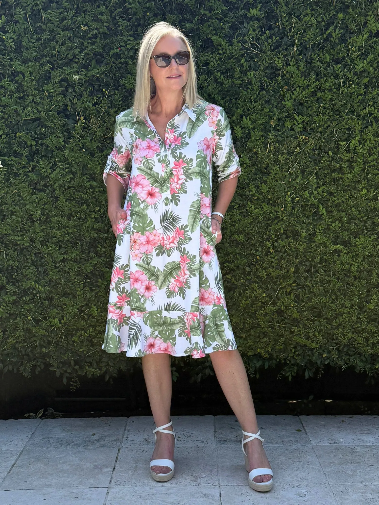 Caledonia Floral Print Dress - Multi sold by RC & Co