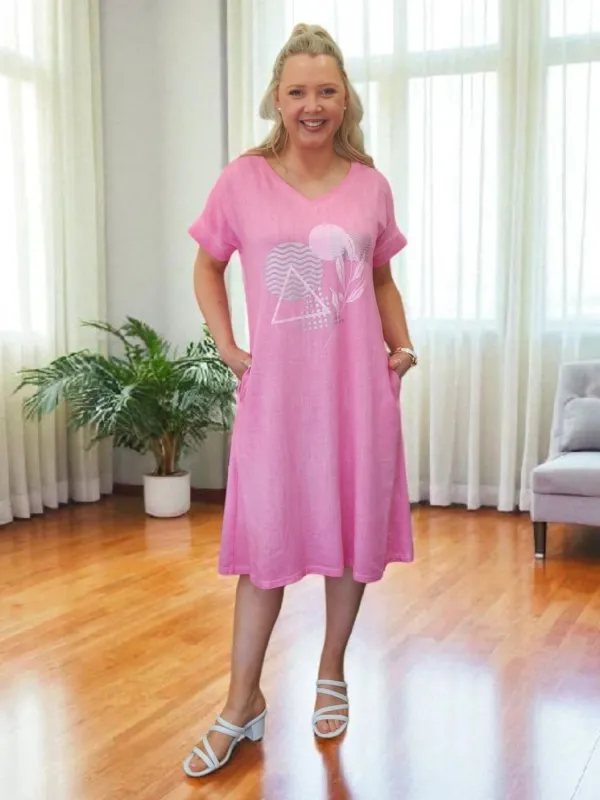 The Elements Dress - Pink sold by RC & Co