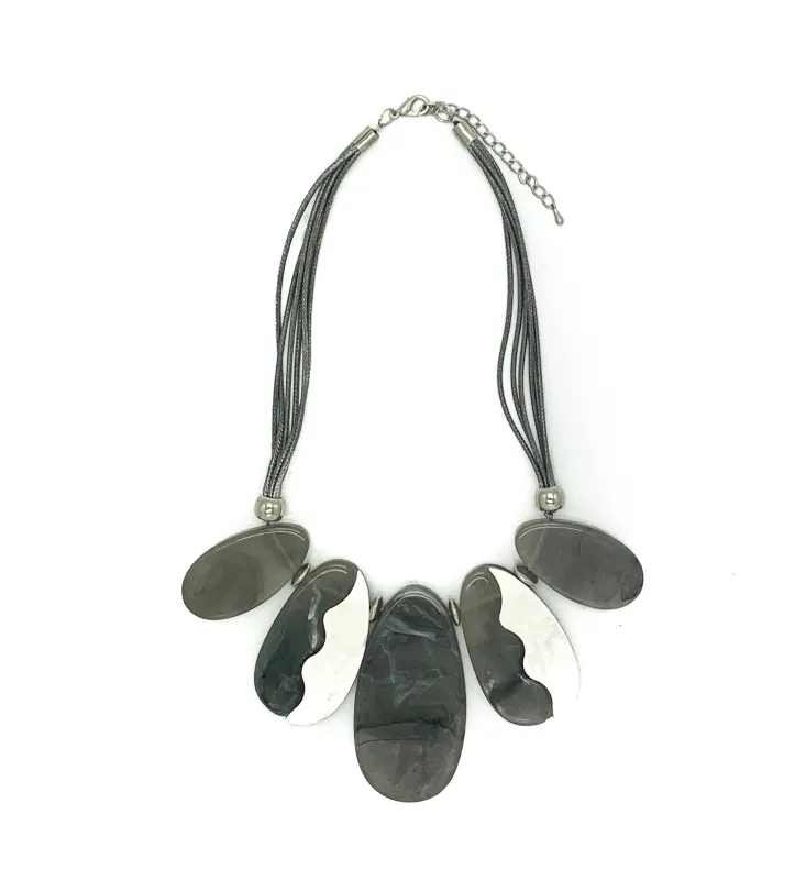 Petal Necklace - Black sold by RC & Co