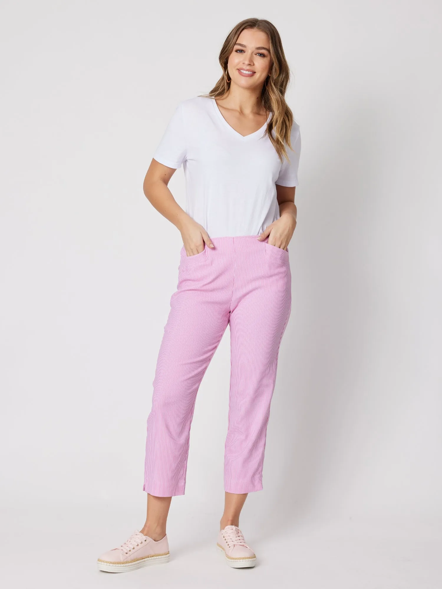 Stripe Stretch Pant - Pink sold by RC & Co product image thumbnail 2