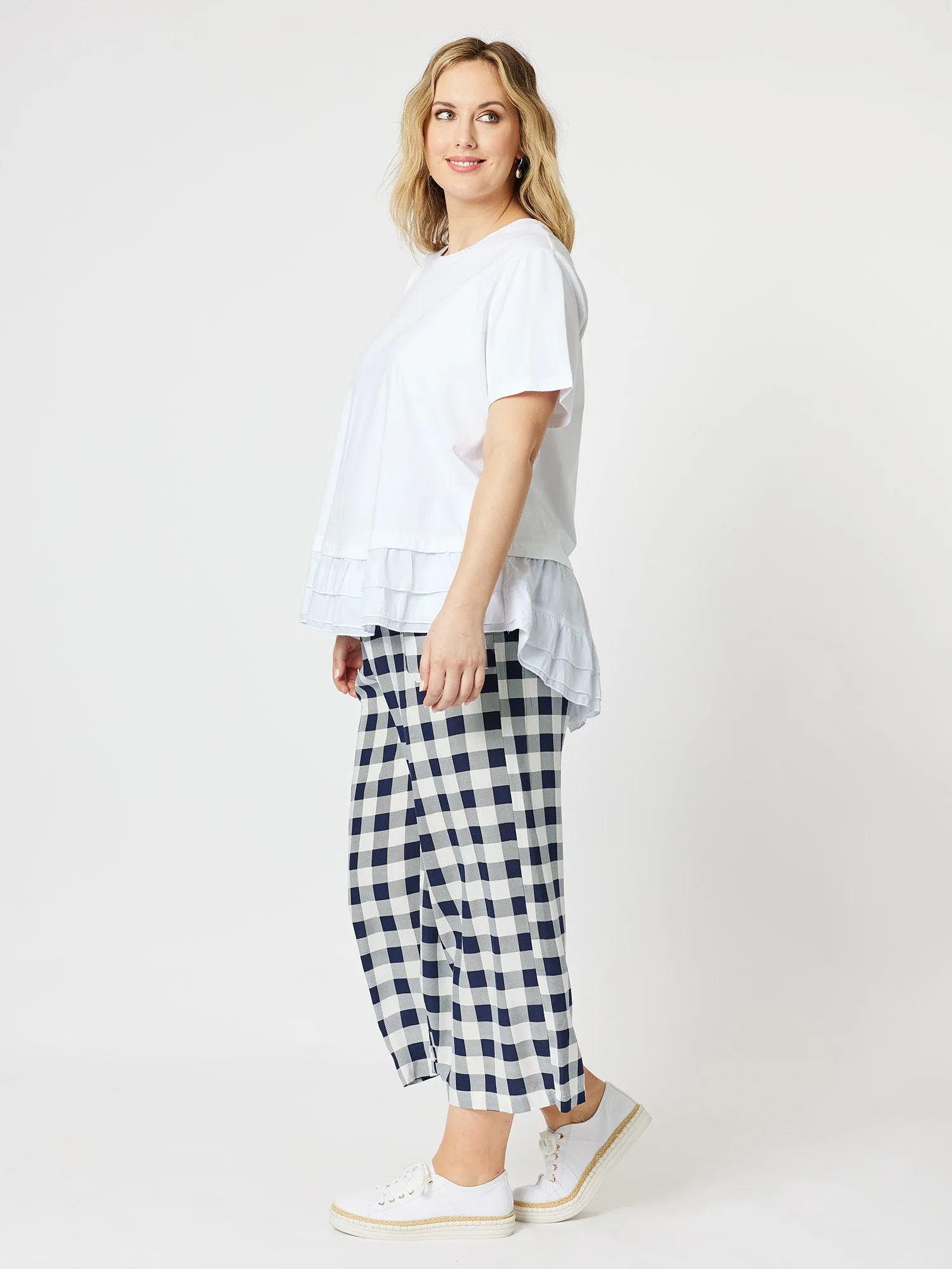 High Low Ruffle Tee - White sold by RC & Co product image thumbnail 3