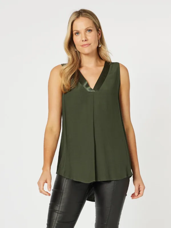 HV TUXEDO CAMI-FOREST sold by RC & Co