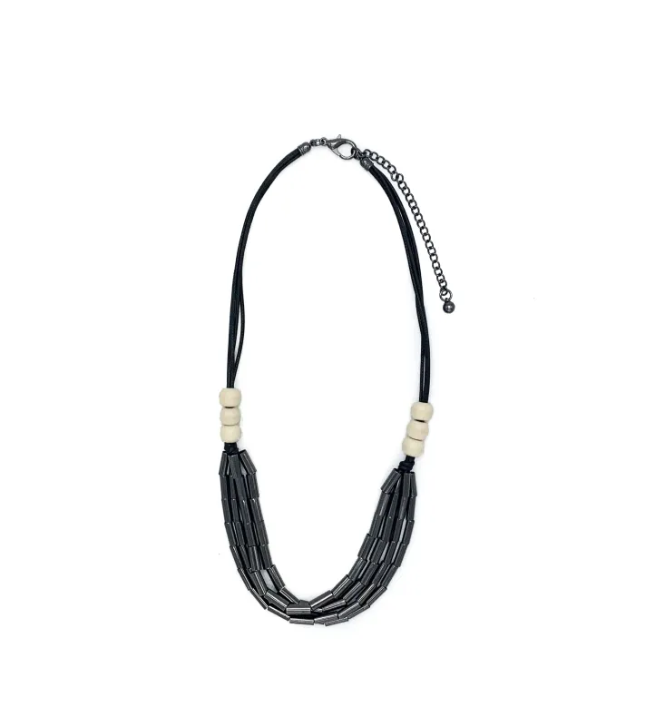 Bead Necklace - Black sold by RC & Co
