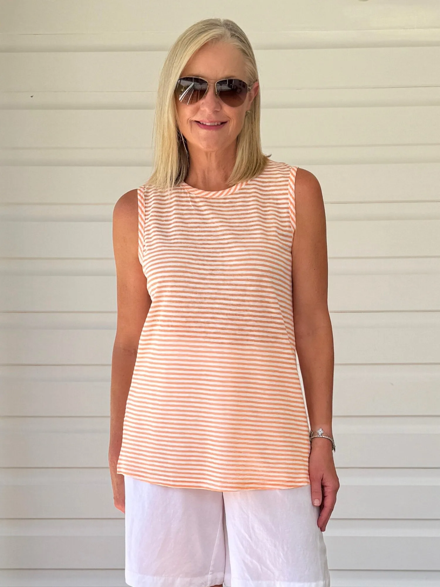 Stripe Cami - Mango sold by RC & Co
