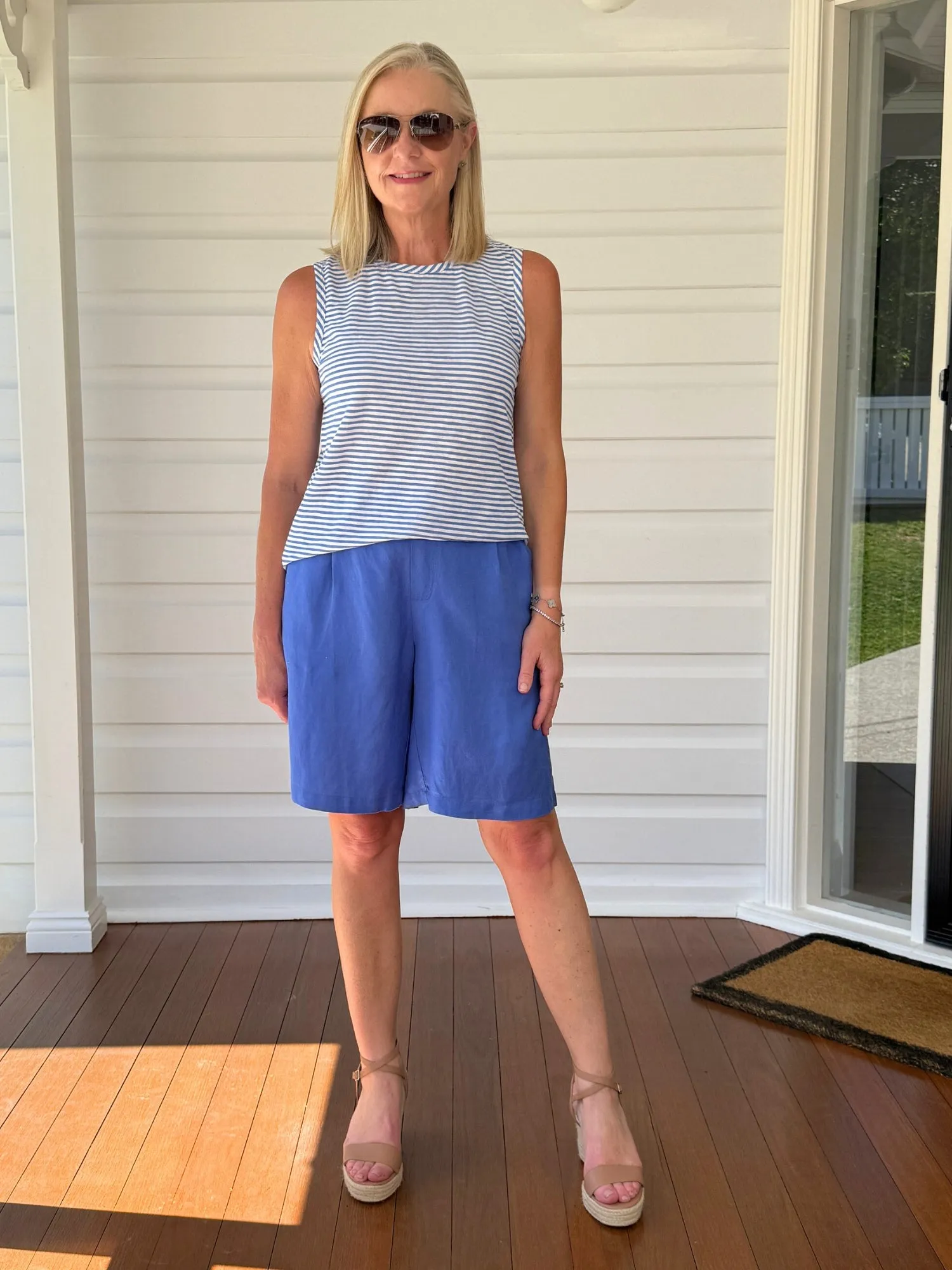 Stripe Cami - Blue sold by RC & Co product image thumbnail 2