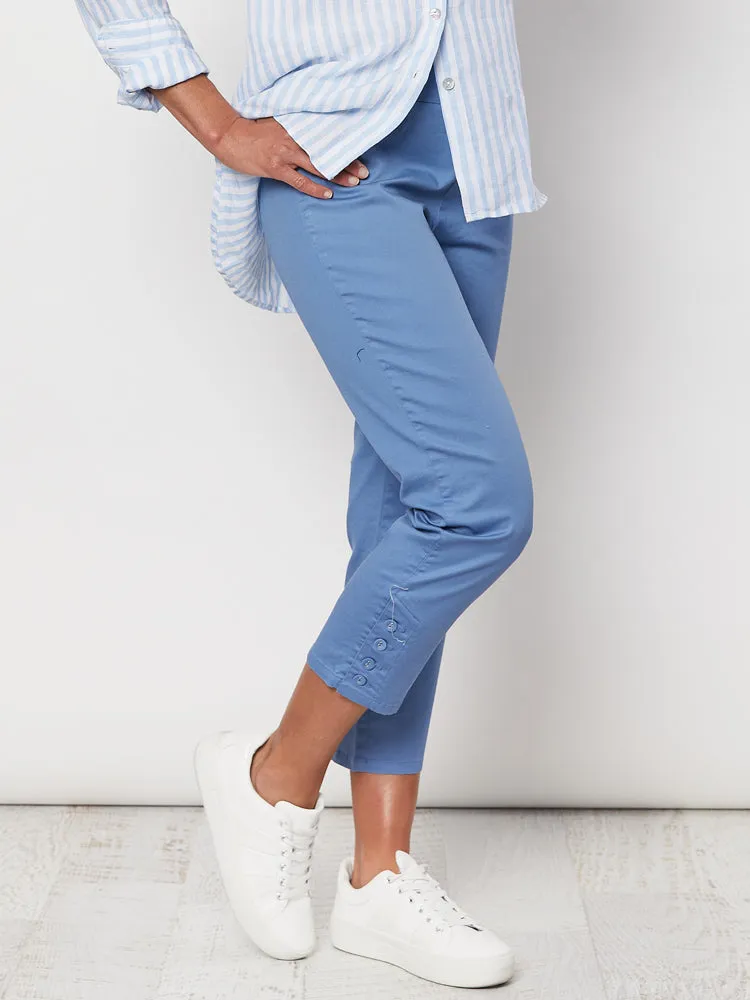 Charlie Cotton Twill Stretch Capri Pant - Powder sold by RC & Co product image thumbnail 3