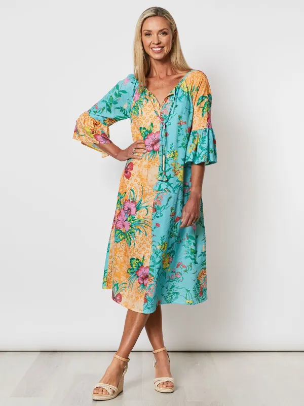 Hawaii Print Dress - Multi sold by RC & Co