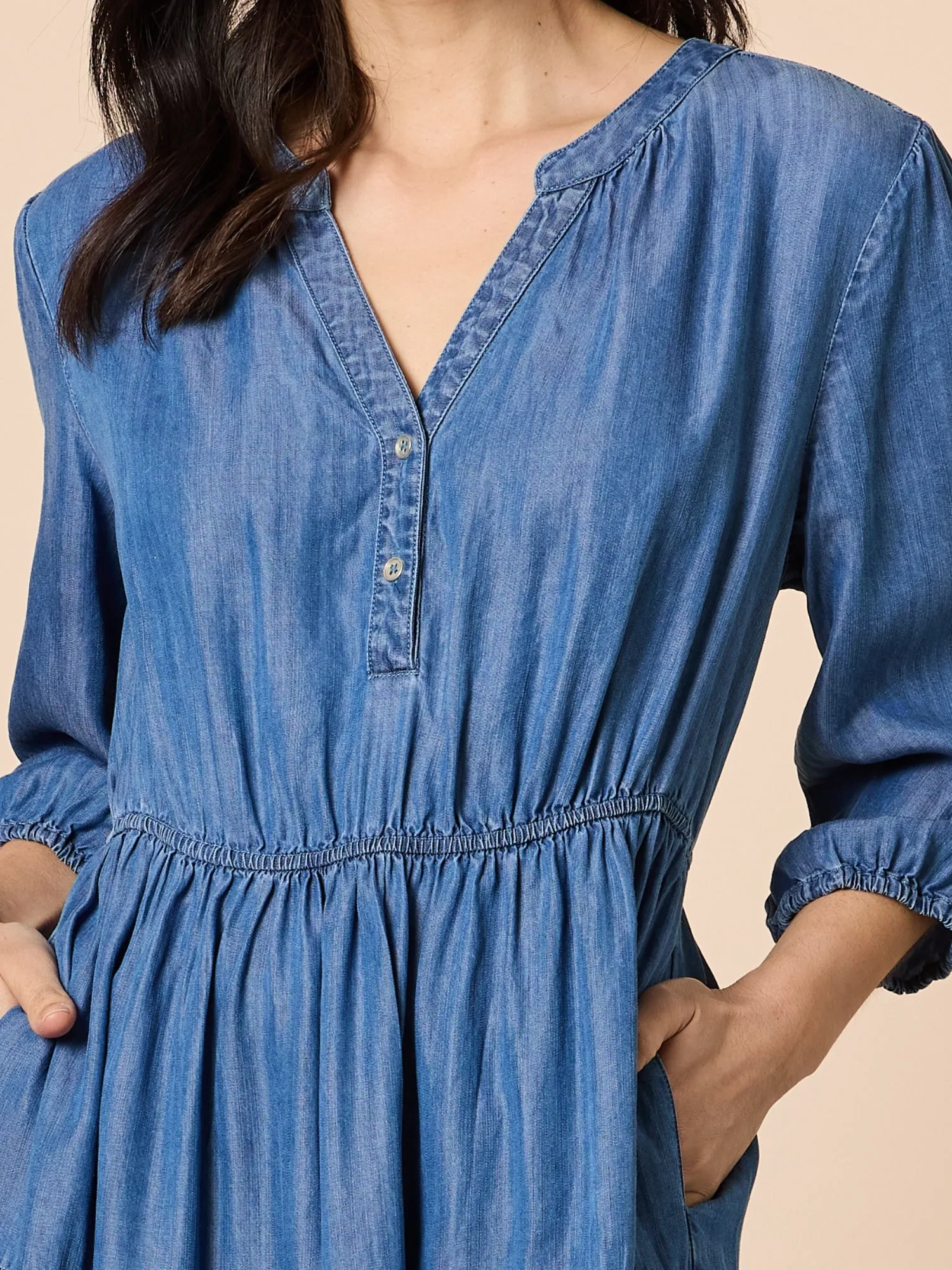 Macy Tiered Dress - Denim sold by RC & Co product image thumbnail 4