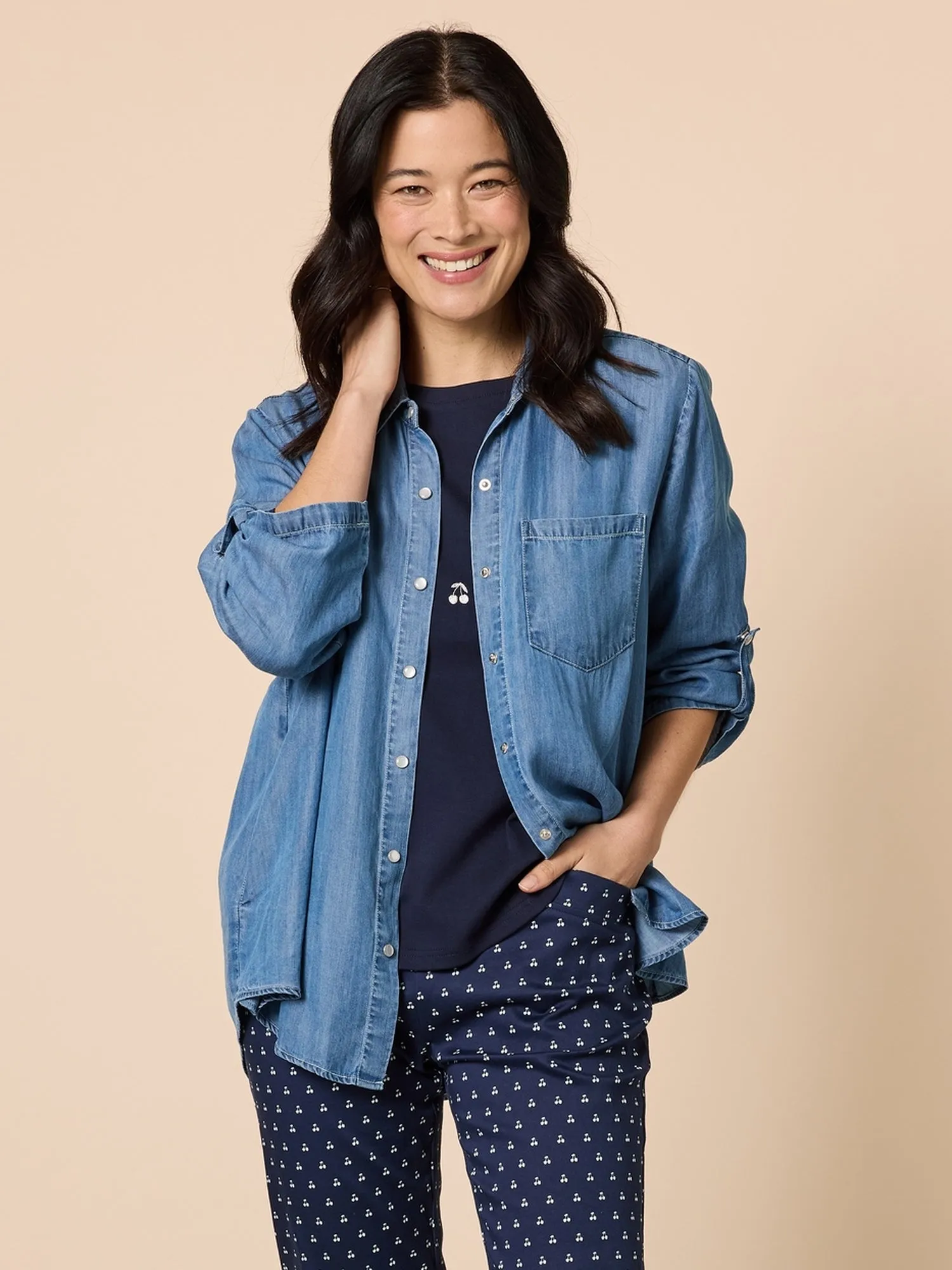 Macy Shirt - Denim sold by RC & Co