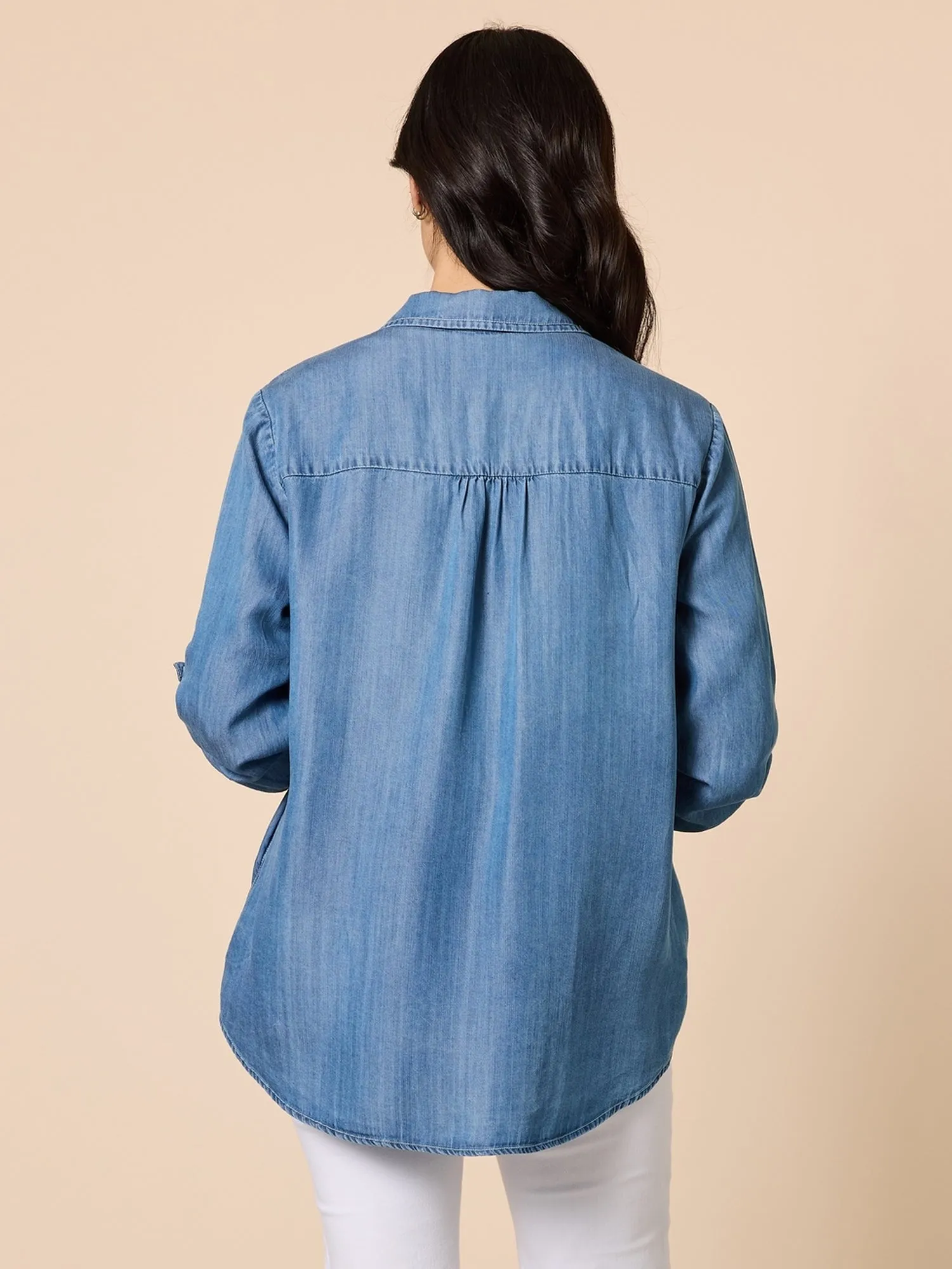 Macy Shirt - Denim sold by RC & Co product image thumbnail 4