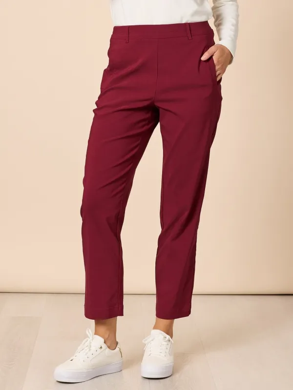 Evie Stretch Straight Leg Pant - Shiraz sold by RC & Co