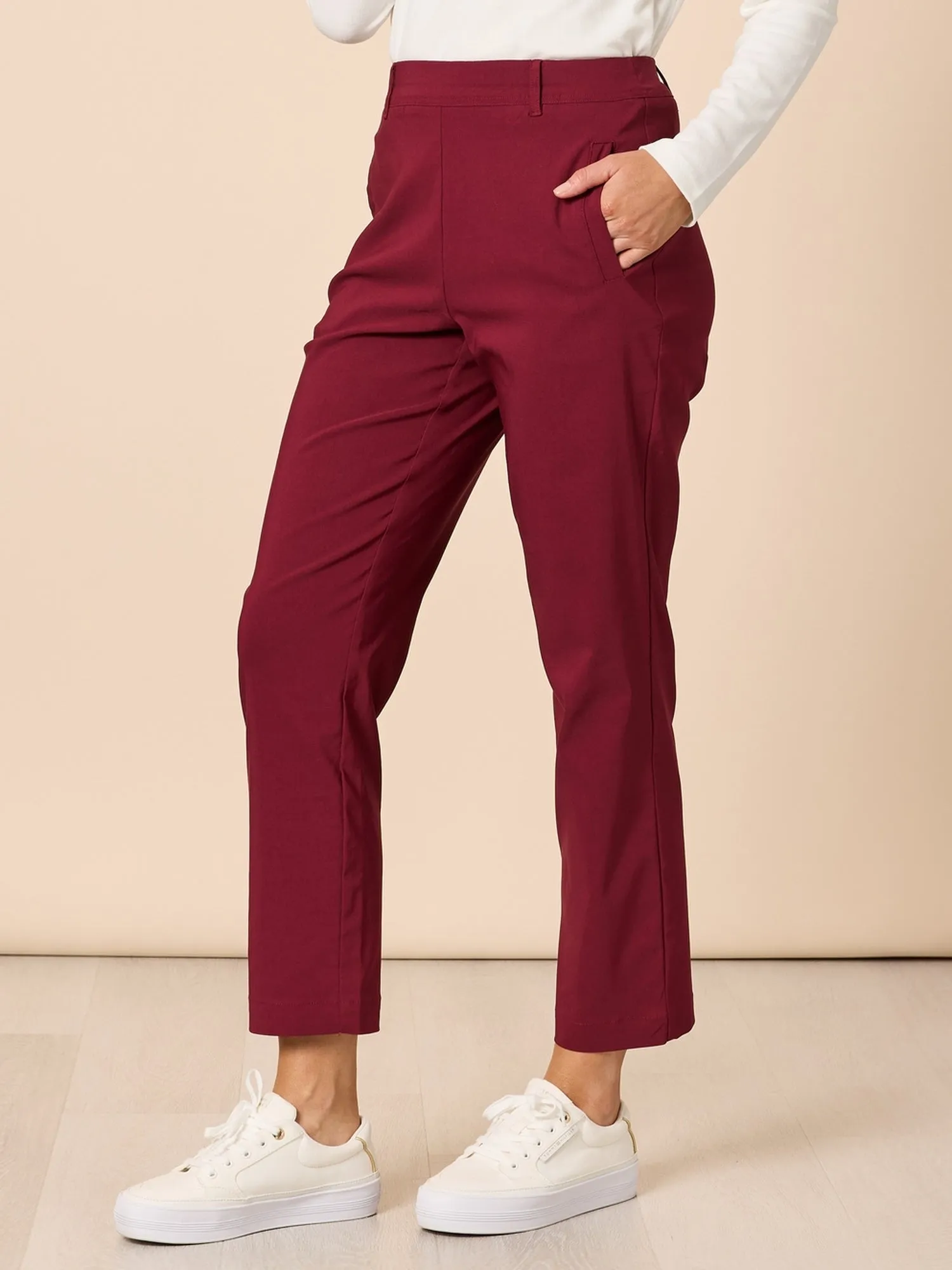 Evie Stretch Straight Leg Pant - Shiraz sold by RC & Co product image thumbnail 3