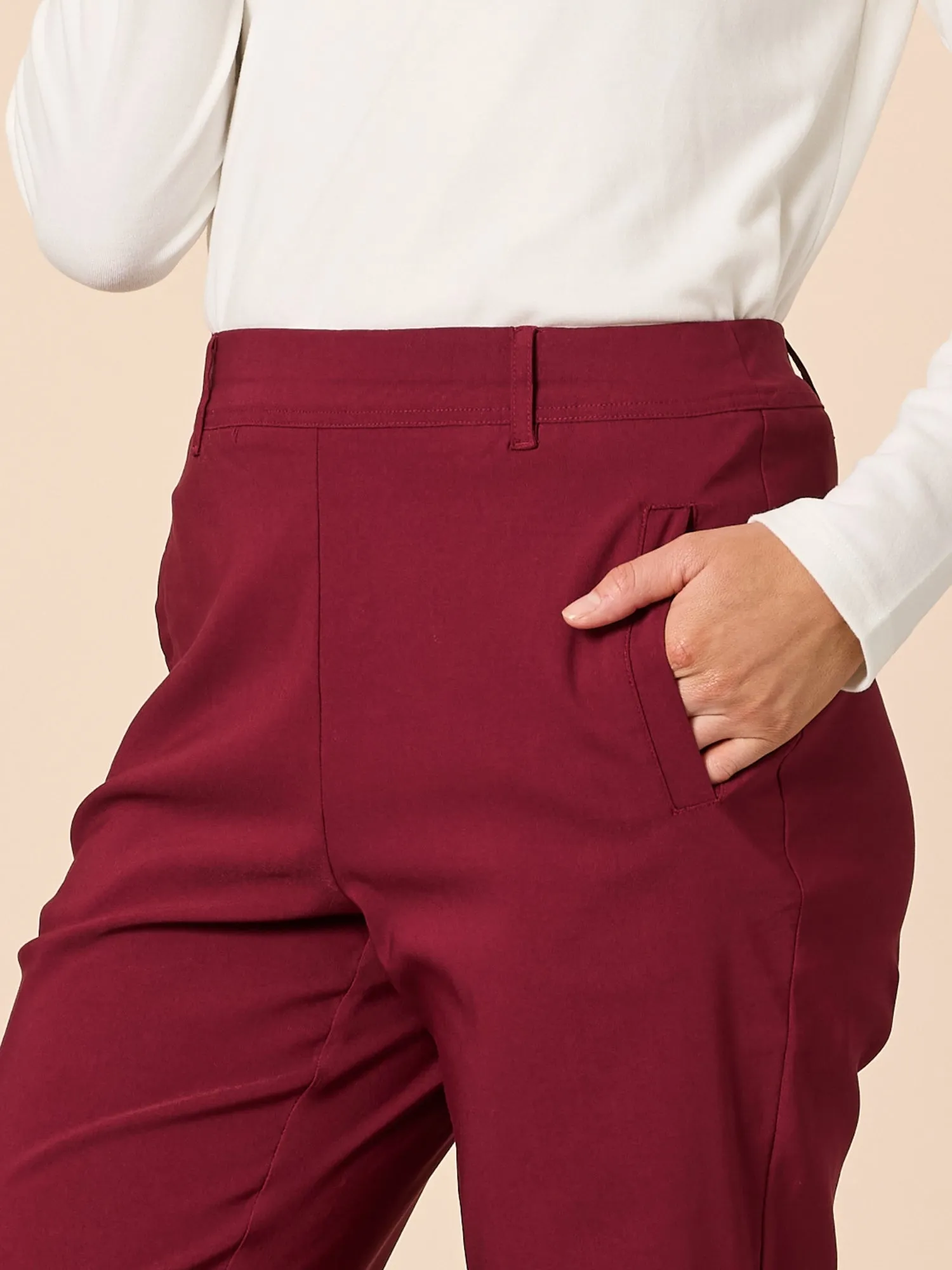 Evie Stretch Straight Leg Pant - Shiraz sold by RC & Co product image thumbnail 5