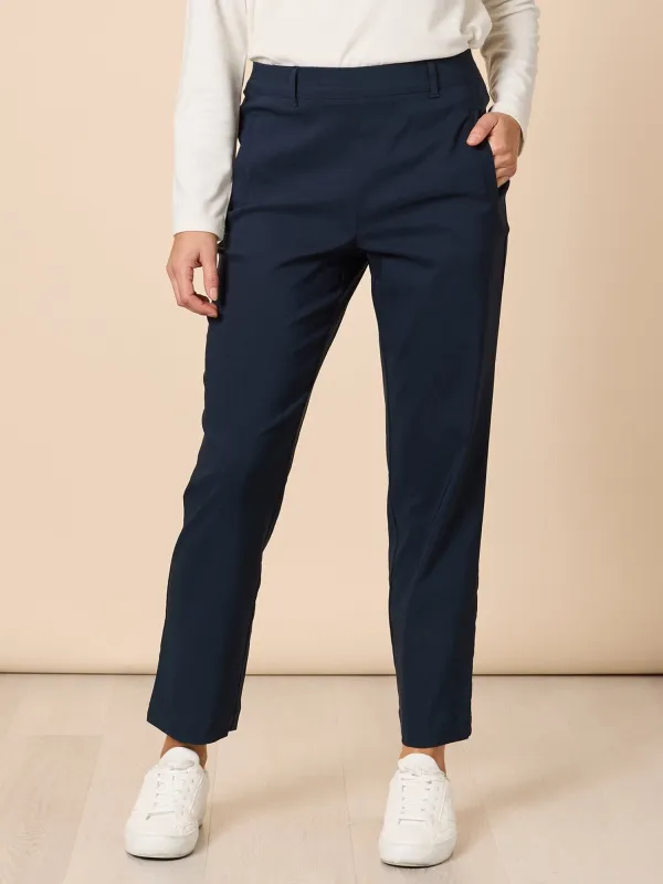 Evie Stretch Straight Leg Pant - Navy sold by RC & Co