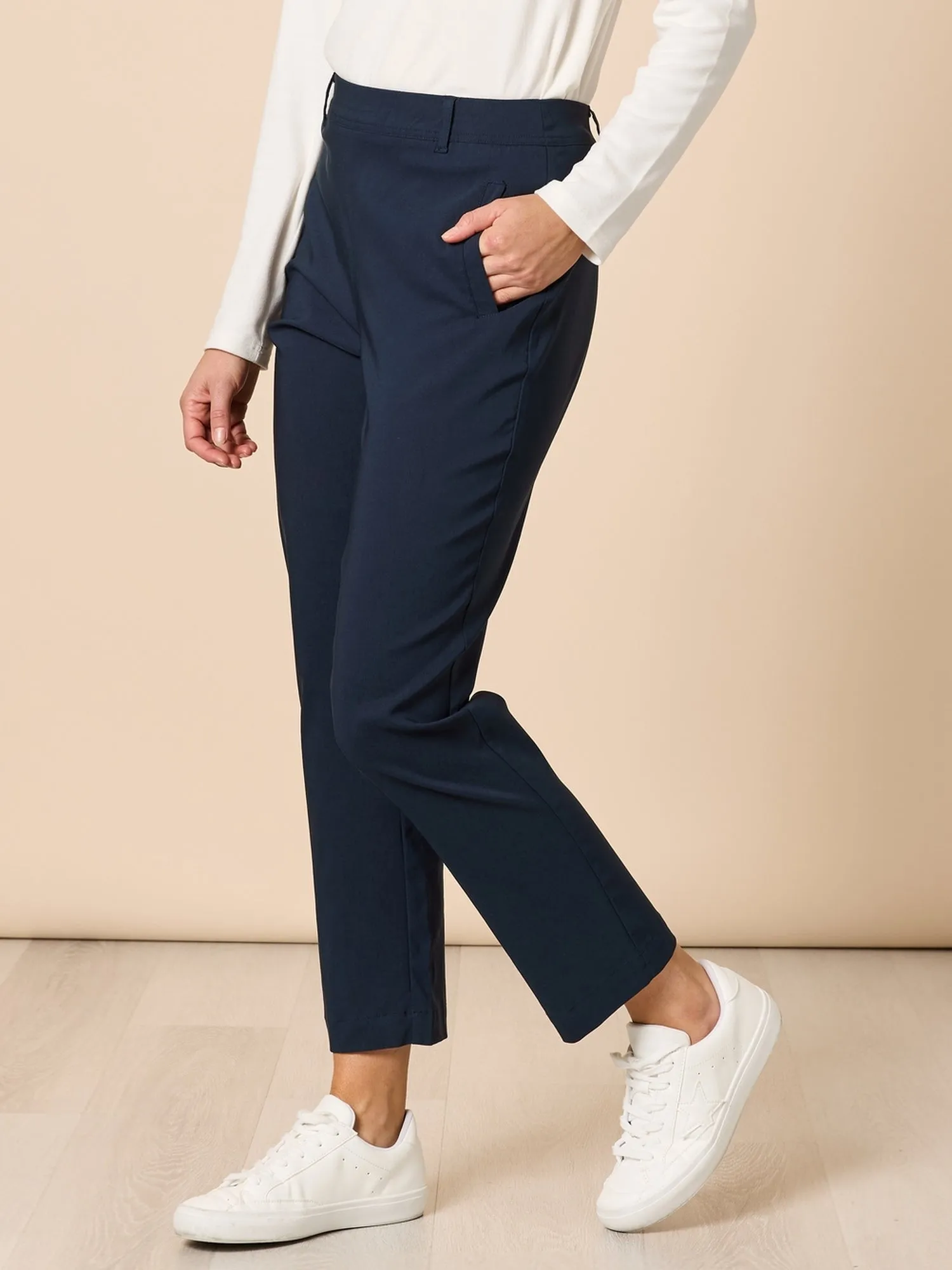 Evie Stretch Pant - Navy sold by RC & Co product image thumbnail 4