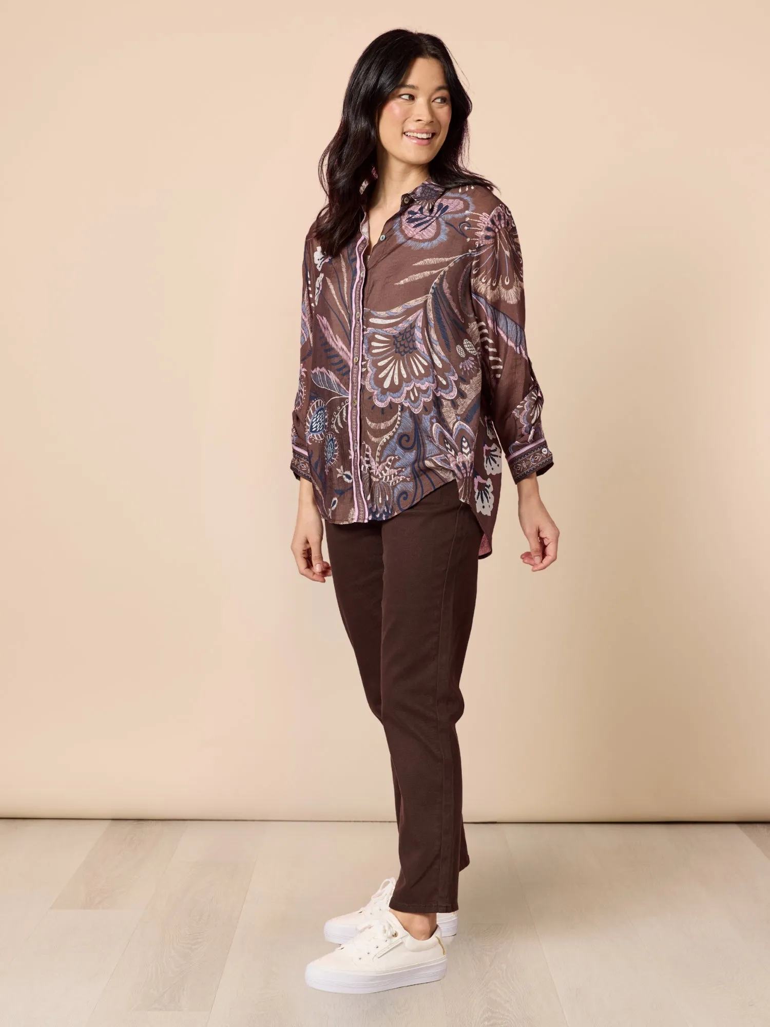 Miracle Slim Leg Denim Jean - Coffee sold by RC & Co product image thumbnail 5