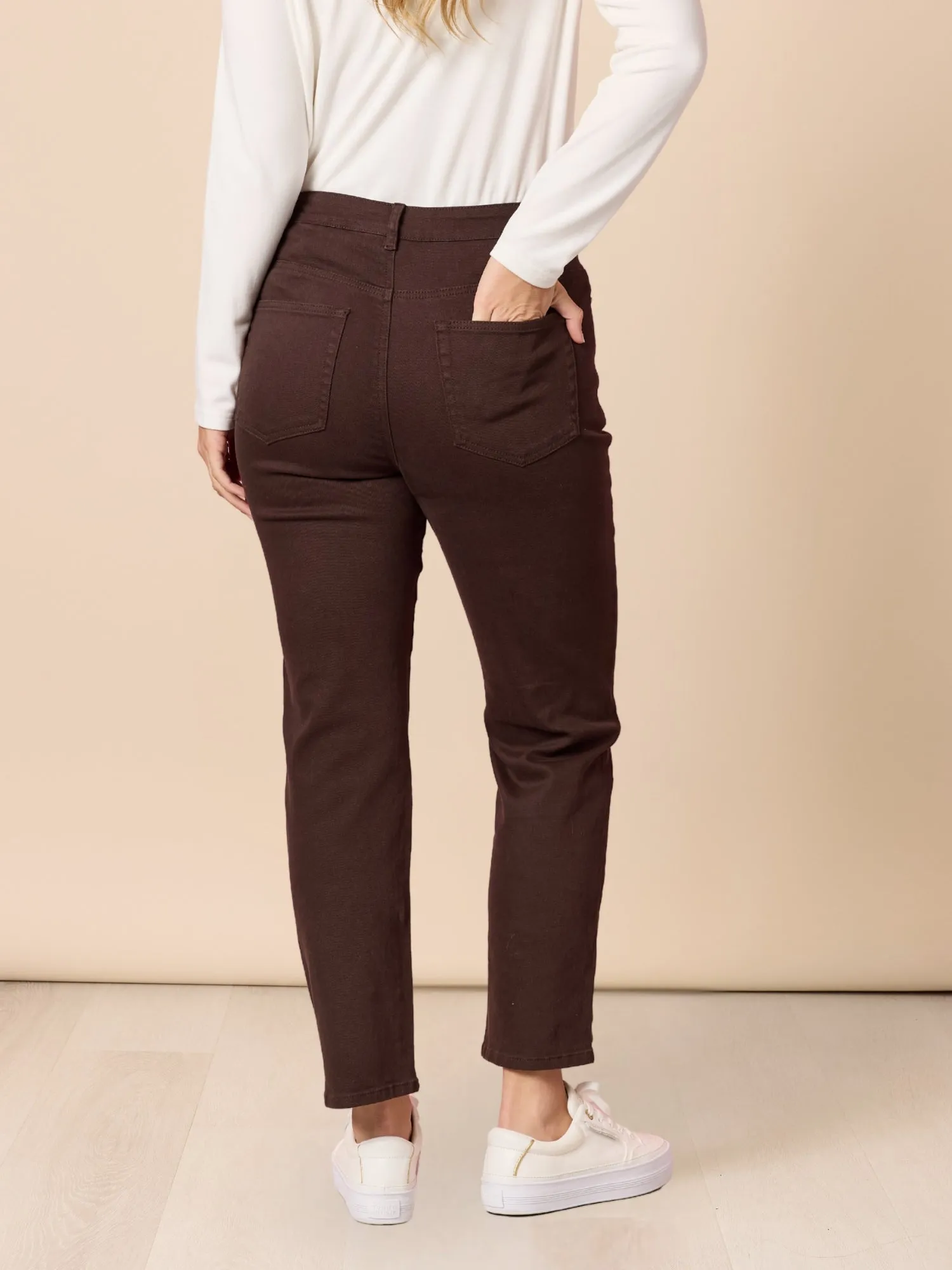 Miracle Slim Leg Denim Jean - Coffee sold by RC & Co product image thumbnail 4