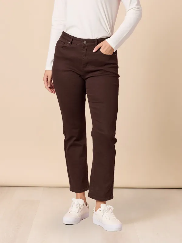 Miracle Slim Leg Denim Jean - Coffee sold by RC & Co