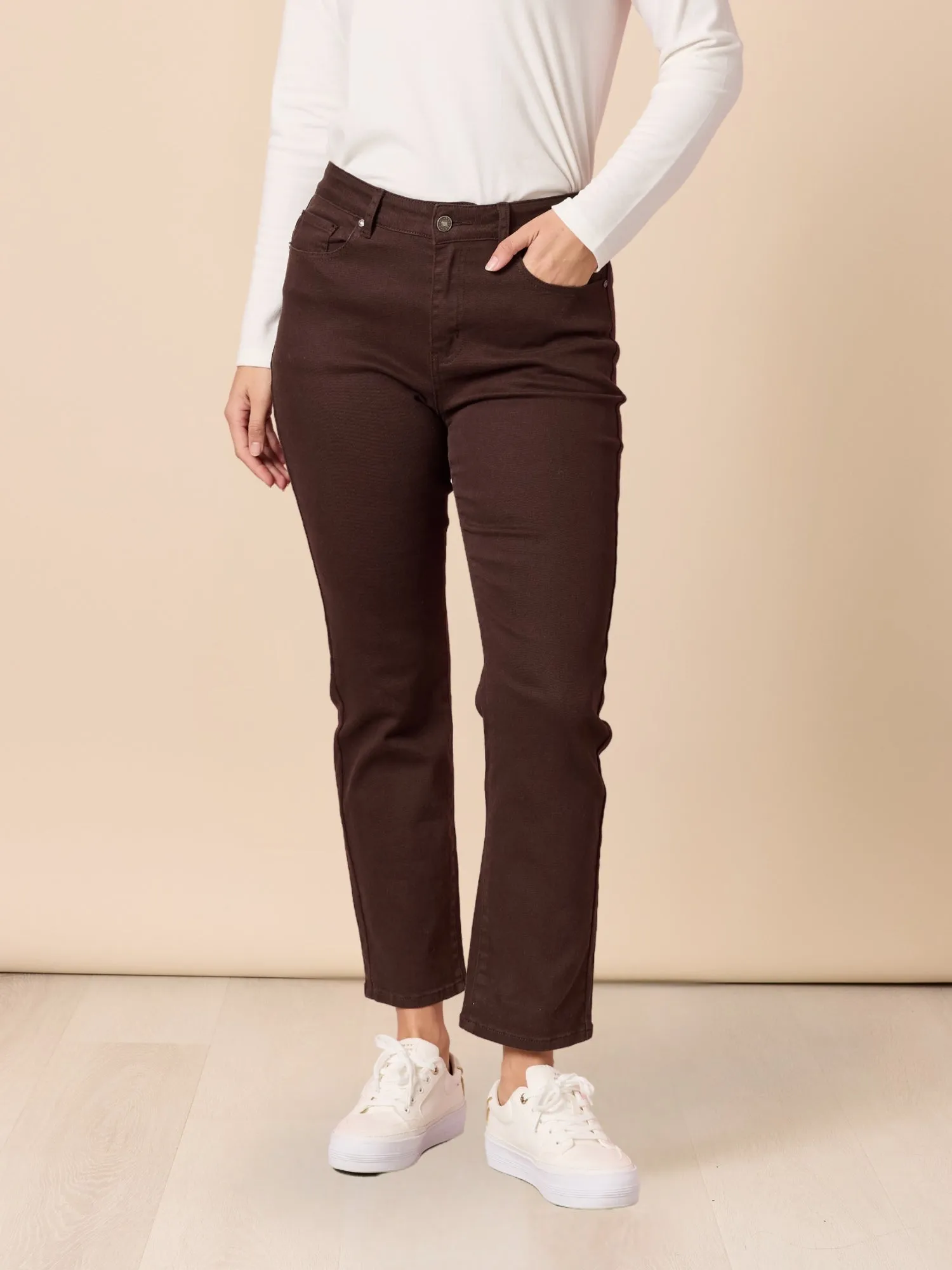 Miracle Slim Leg Denim Jean - Coffee sold by RC & Co