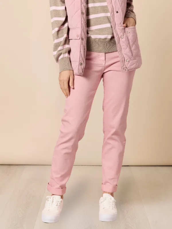 Miracle Slim Leg Denim Jean - Blush sold by RC & Co