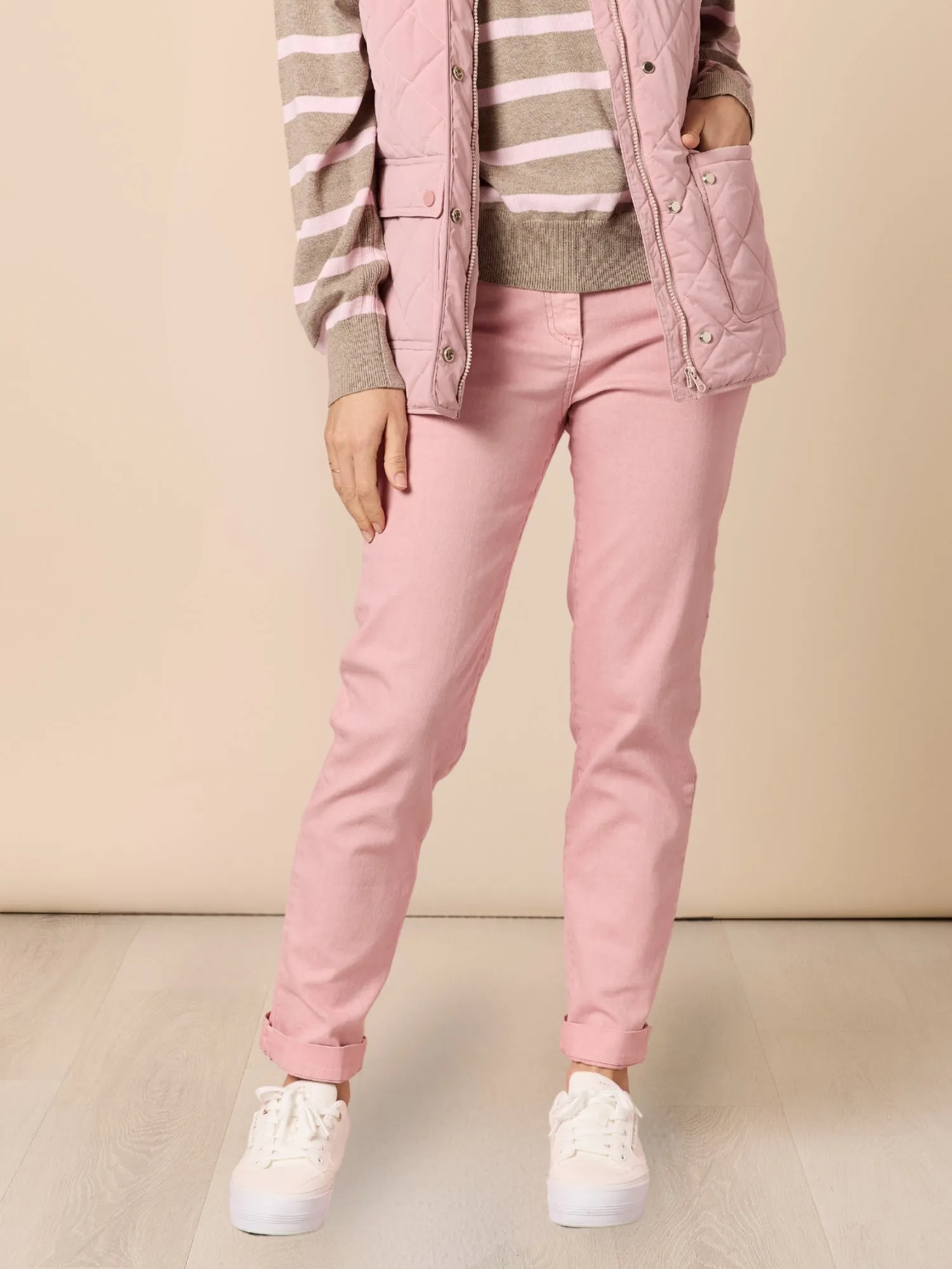 Miracle Slim Leg Denim Jean - Blush sold by RC & Co