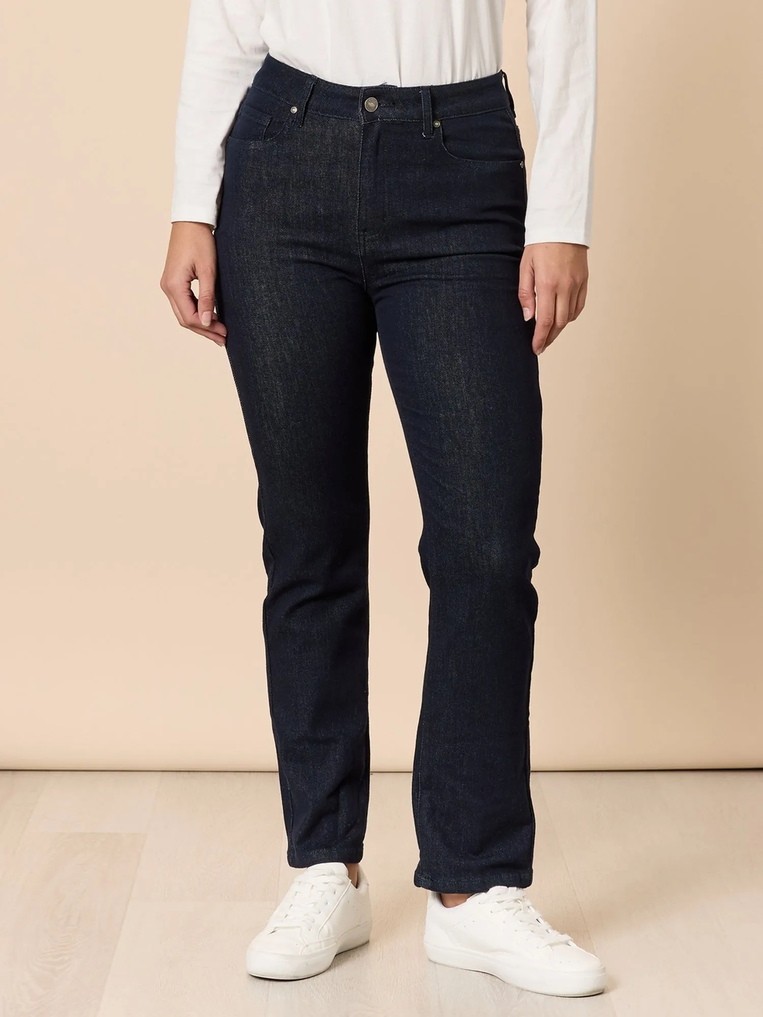 The Retro Cuff Straight Leg Jean - Dark Denim sold by RC & Co product image thumbnail 3